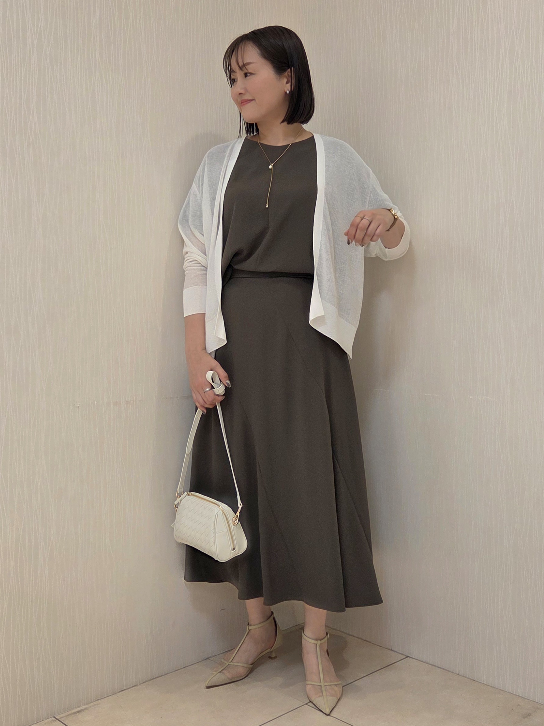 naokoさんの「UNTITLED｜【日除け・冷房対策に】コットンリネンカーディガン」を使ったコーディネート