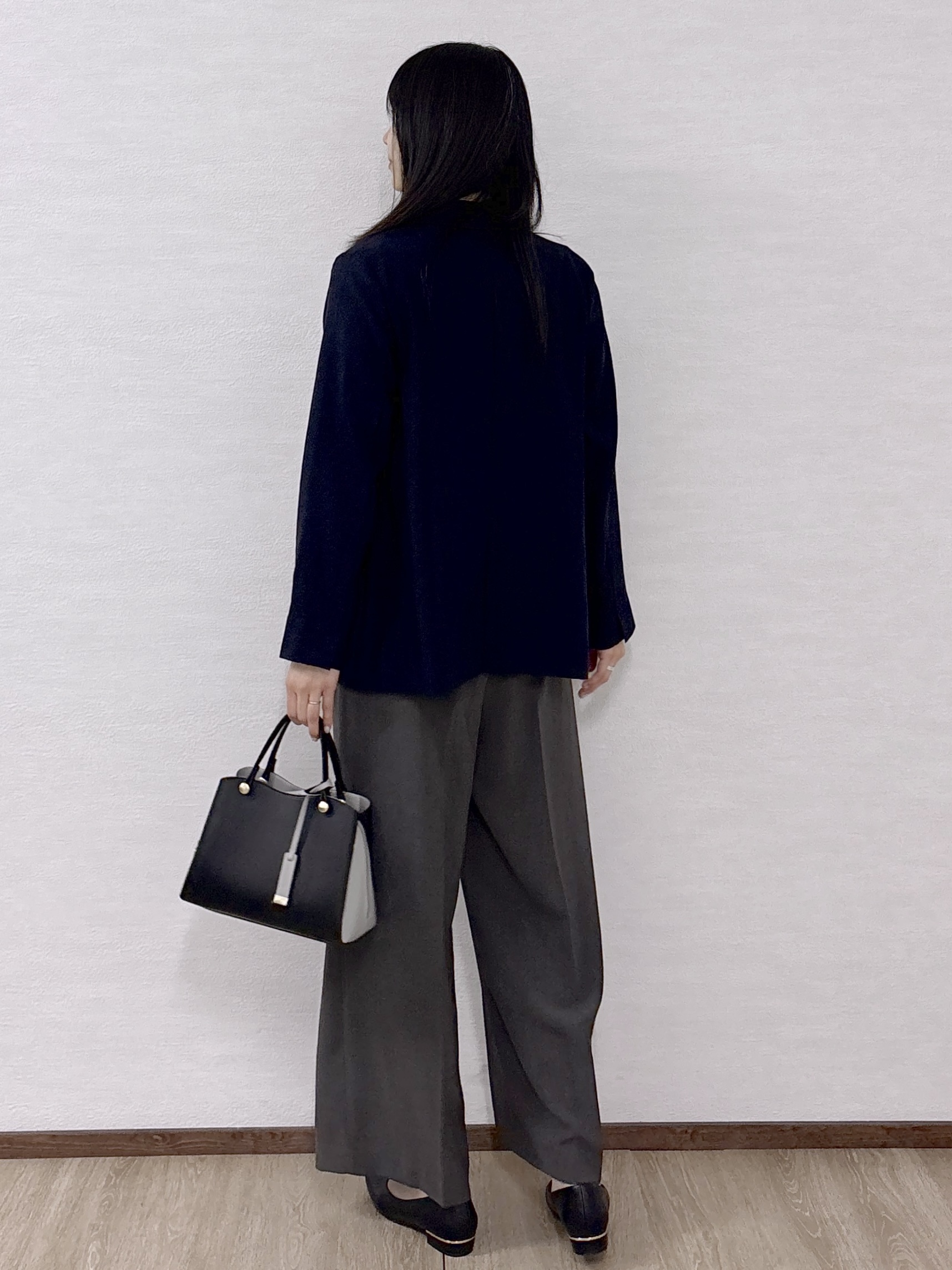 sachikoさんの「OPAQUE.CLIP｜【UV／接触冷感】ダブルブレストジャケット《防シワ加工／洗える》」を使ったコーディネート
