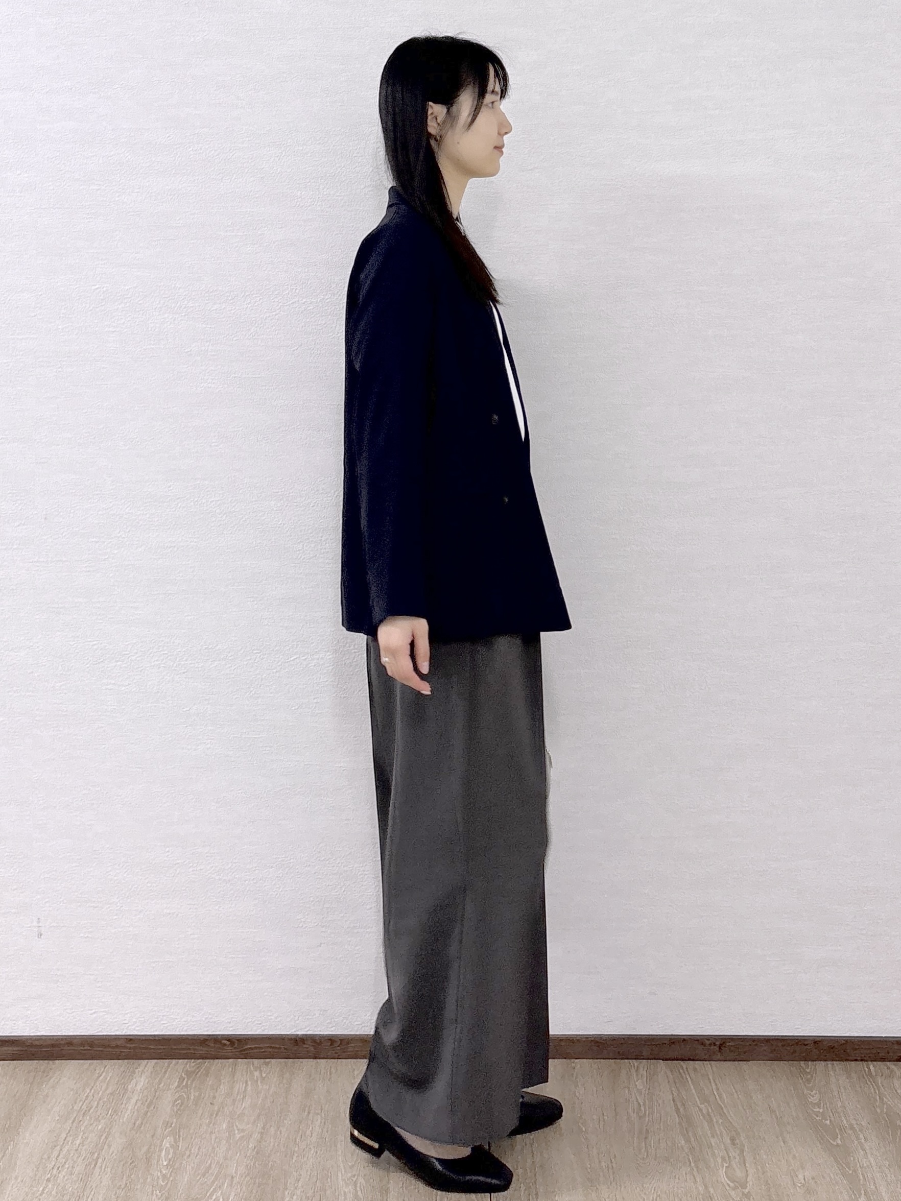 sachikoさんの「OPAQUE.CLIP｜【UV／接触冷感】ダブルブレストジャケット《防シワ加工／洗える》」を使ったコーディネート