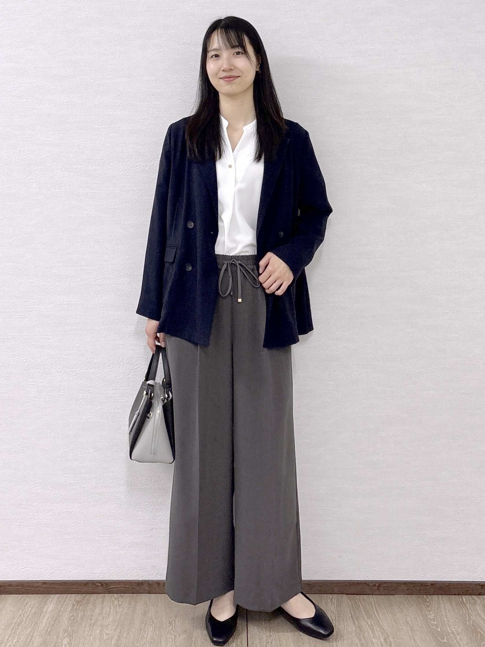 sachikoさんの「OPAQUE.CLIP｜【UV／接触冷感】ダブルブレストジャケット《防シワ加工／洗える》」を使ったコーディネート