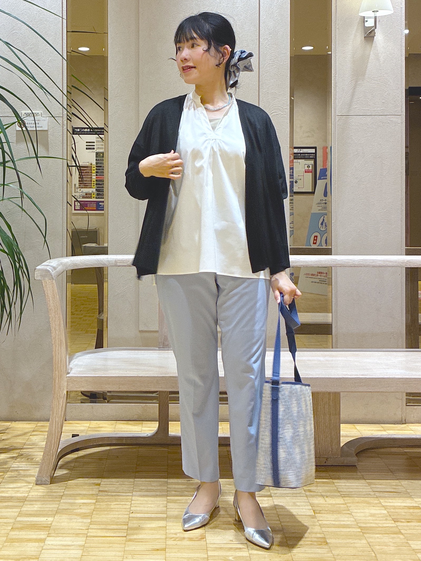  beni_gingerさんの「Reflect｜【冷房対策に◎】すっきり見え着流しカーディガン」を使ったコーディネート