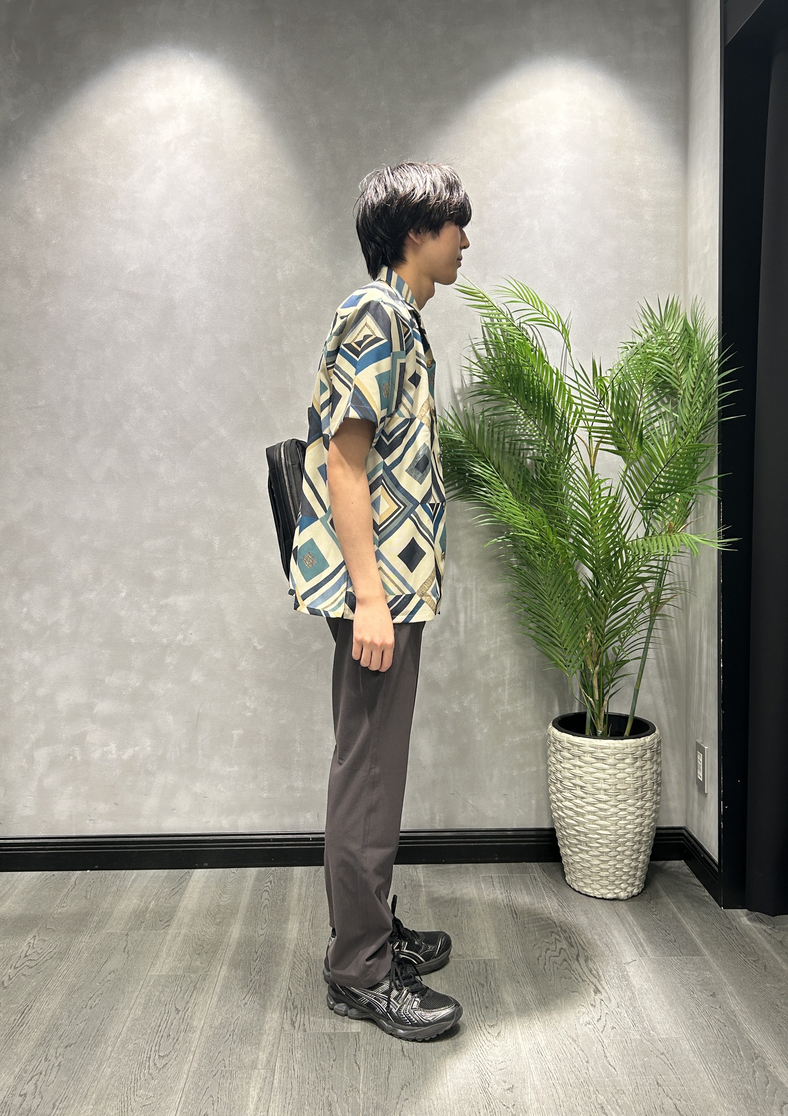 ruiさんの「TAKEO KIKUCHI｜播州 ドビーストライプ フラワーシャツ」を使ったコーディネート