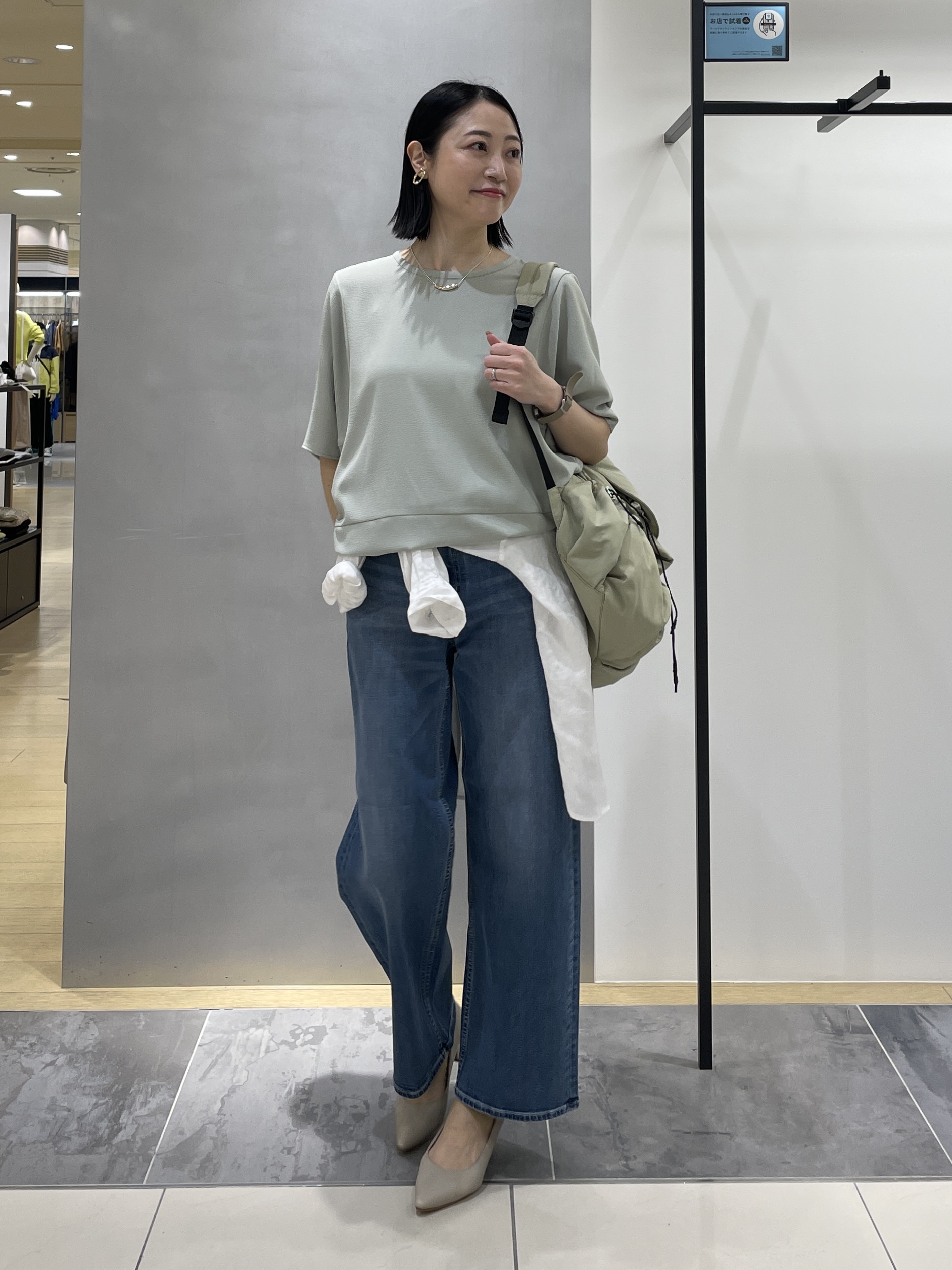 shihoさんの「INDIVI｜【洗える／2WAY／裾ドロスト付き】 ドルマンスリーブチュニックトップス」を使ったコーディネート