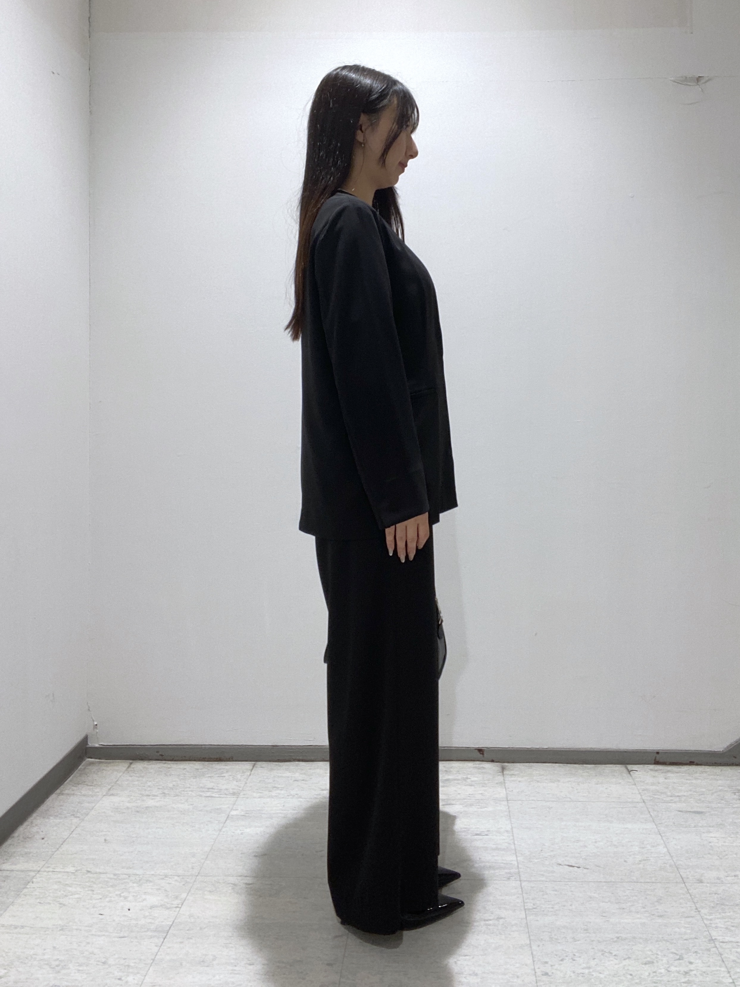 meiさんの「INDIVI｜【洗える／UVケア】ストライプ柄＆無地 ボウタイ風 半袖ブラウス」を使ったコーディネート