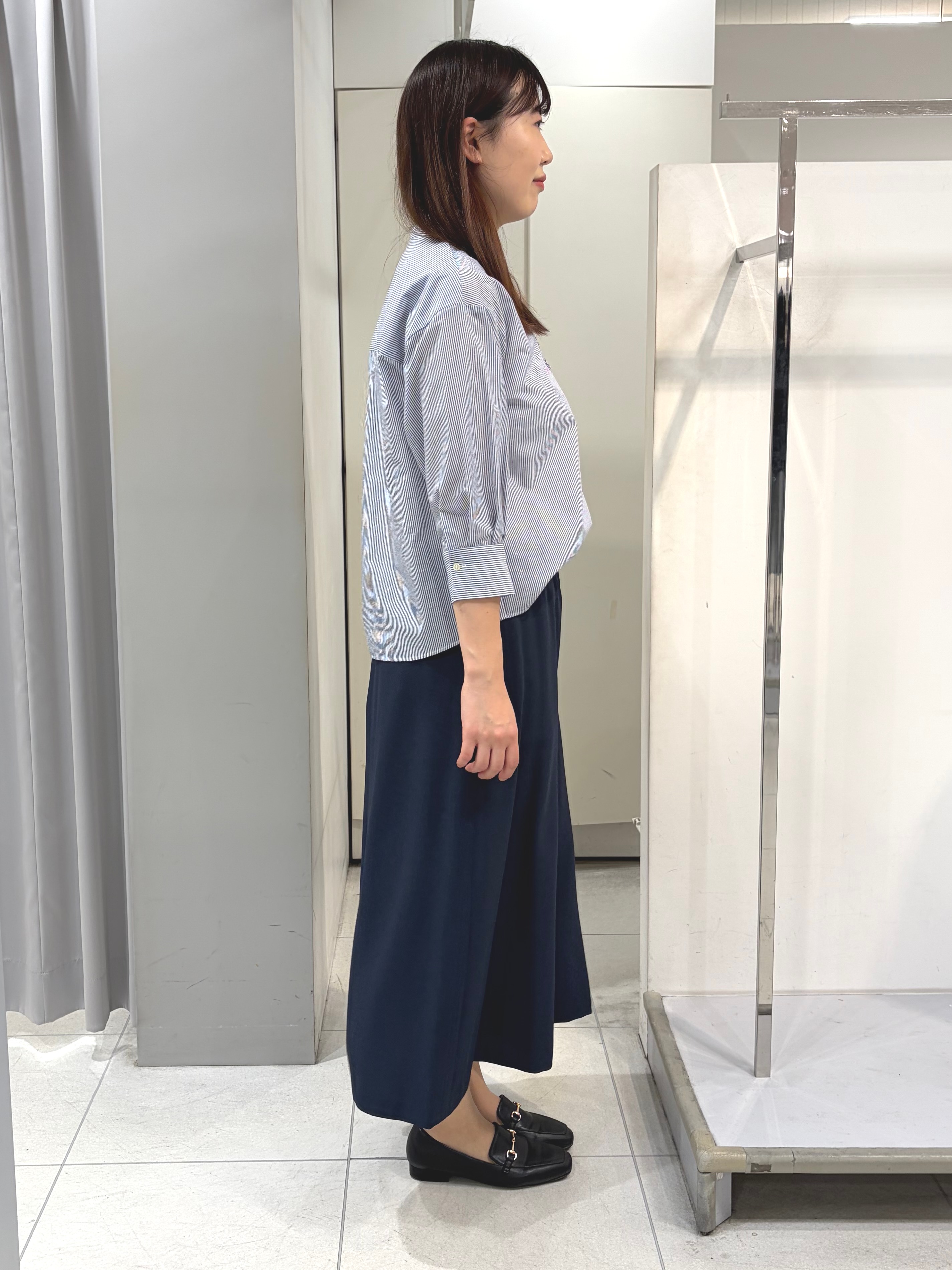 AZUSAさんの「Reflect｜【接触冷感】八分袖フロントフリルブラウス」を使ったコーディネート