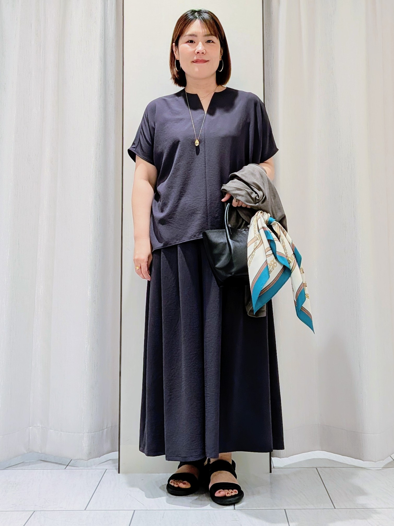 Onumaさんの「UNTITLED｜【接触冷感/UVカット/遮熱機能】フライスジャージカーディガン」を使ったコーディネート