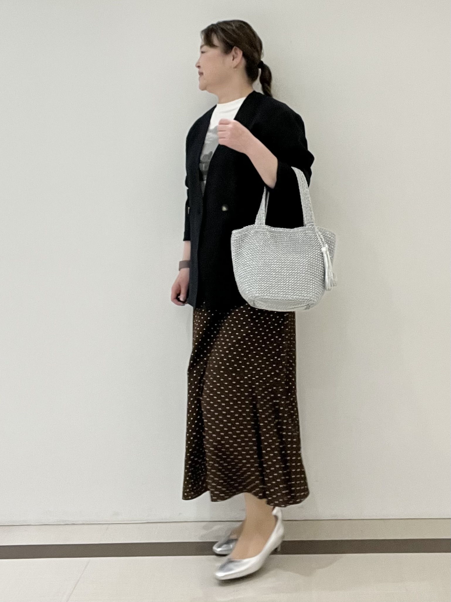Hiroさんの「Reflect｜【単品使い◎】ジャケット＋ナロースカートセット」を使ったコーディネート