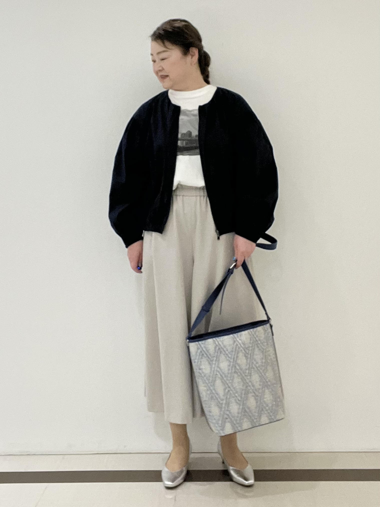 Hiroさんの「Reflect｜フロントファスナーシアーブルゾン」を使ったコーディネート
