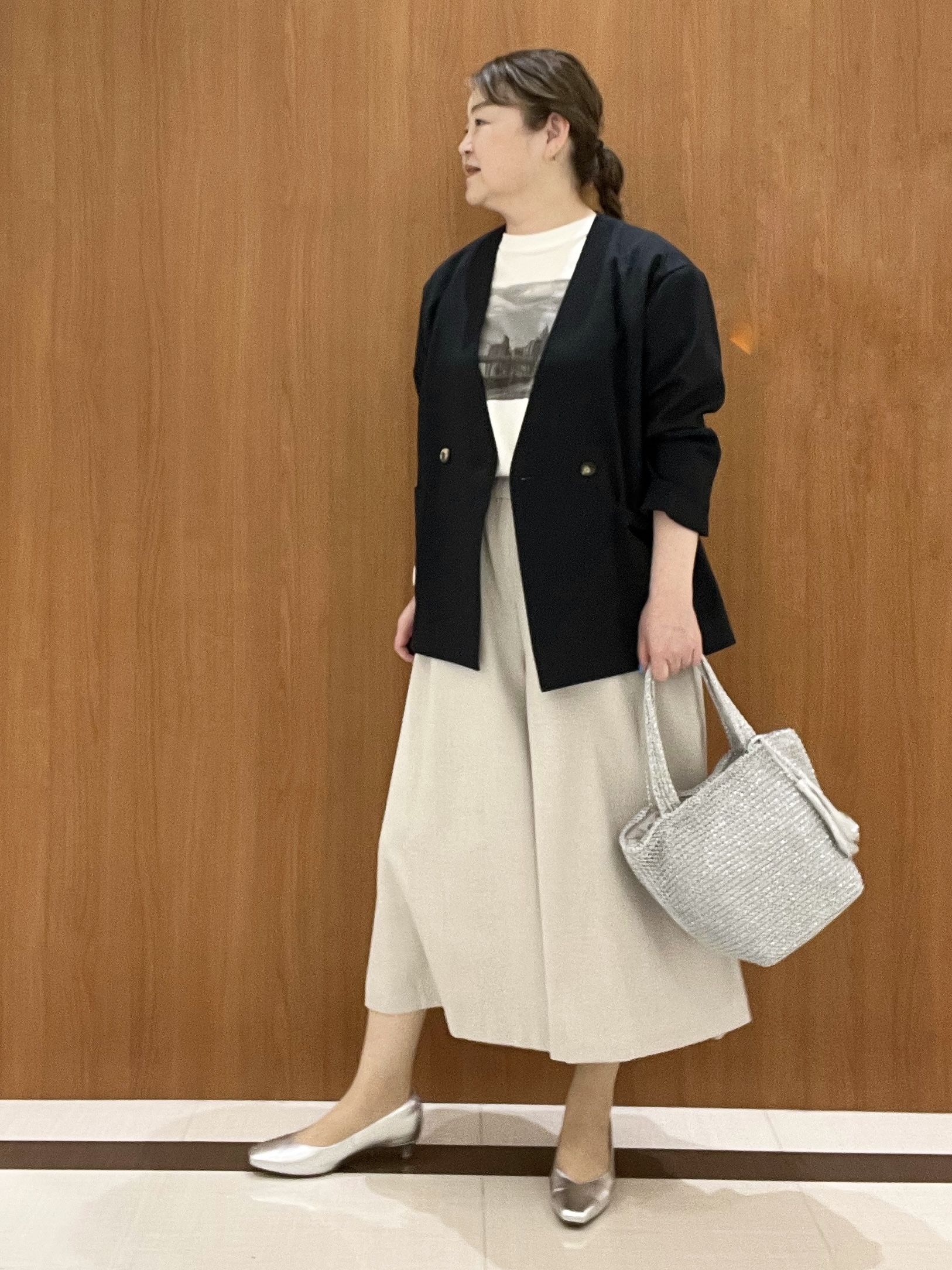 Hiroさんの「Reflect｜【単品使い◎】ジャケット＋ナロースカートセット」を使ったコーディネート