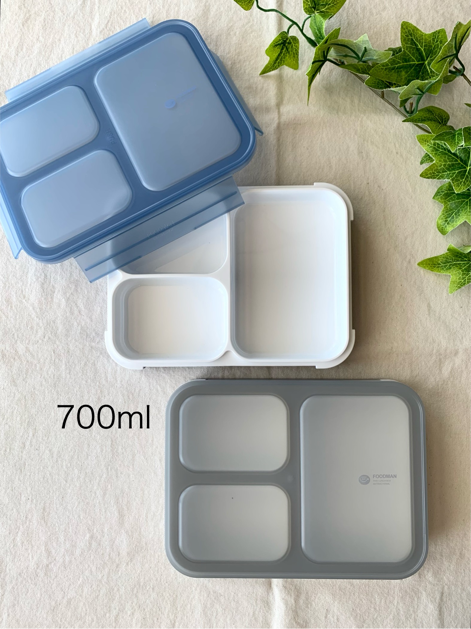 mikachoさんの「212 KITCHEN STORE｜薄型弁当箱 抗菌 フードマン 400ml ライトグレー」を使ったコーディネート