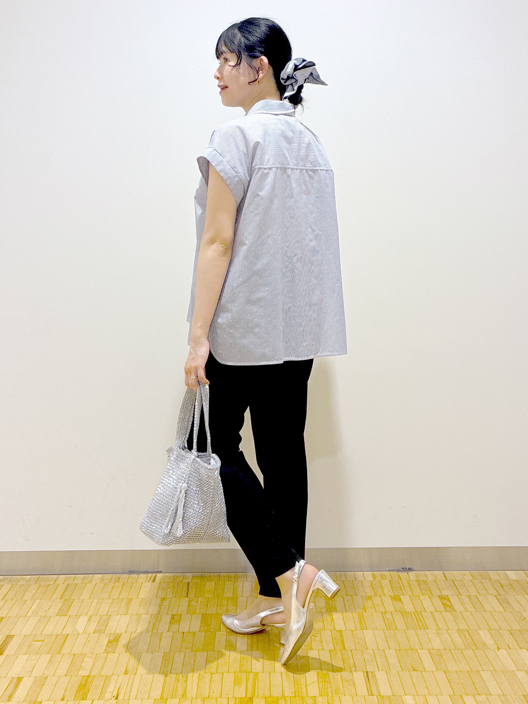  beni_gingerさんの「Reflect｜【接触冷感】フレンチスリーブシャツブラウス」を使ったコーディネート