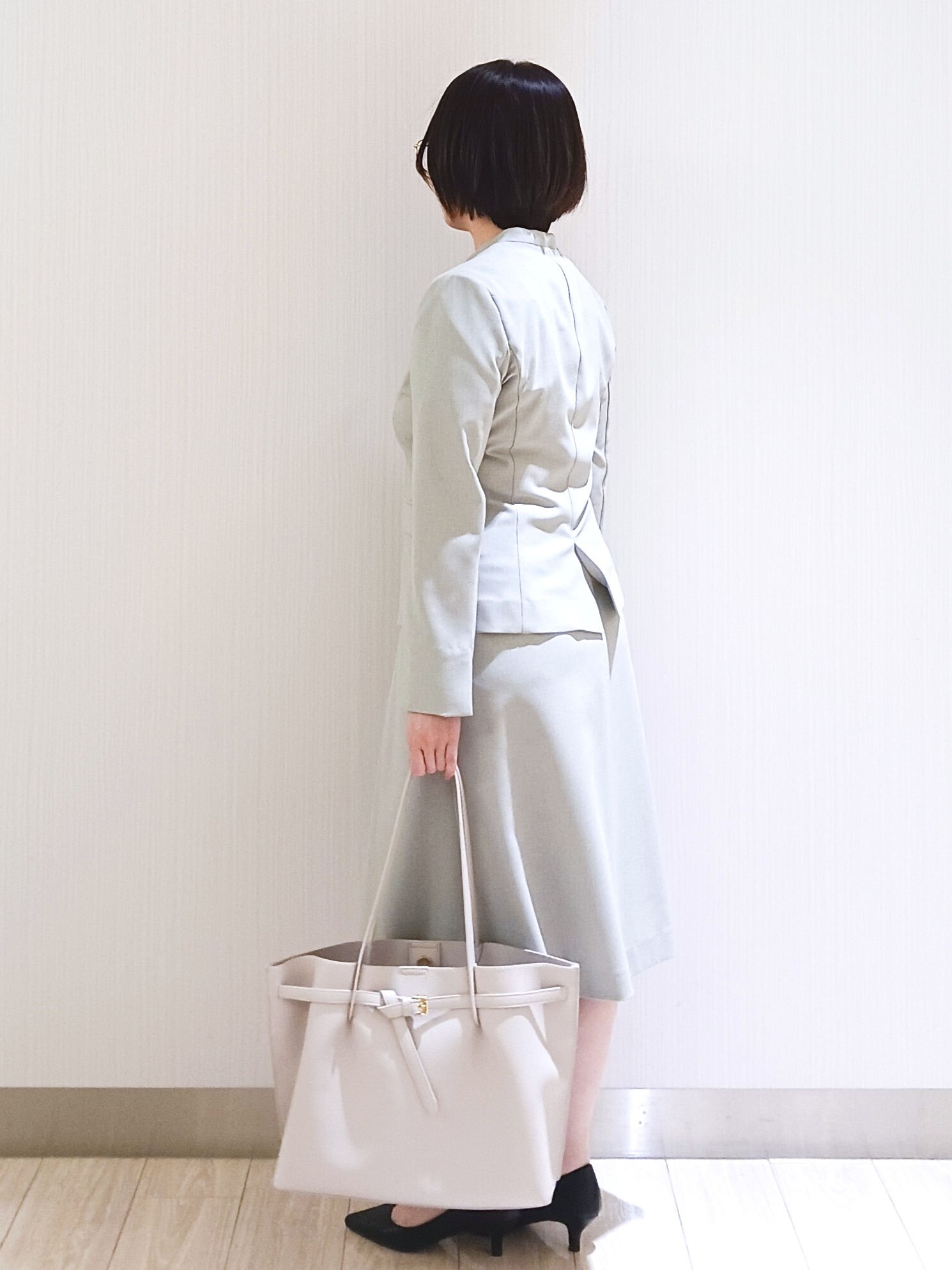 KaHoさんの「index｜【接触冷感／吸水速乾】ノーカラージャケット／セットアップ対応可《洗える／防シワ／ストレッチ》」を使ったコーディネート