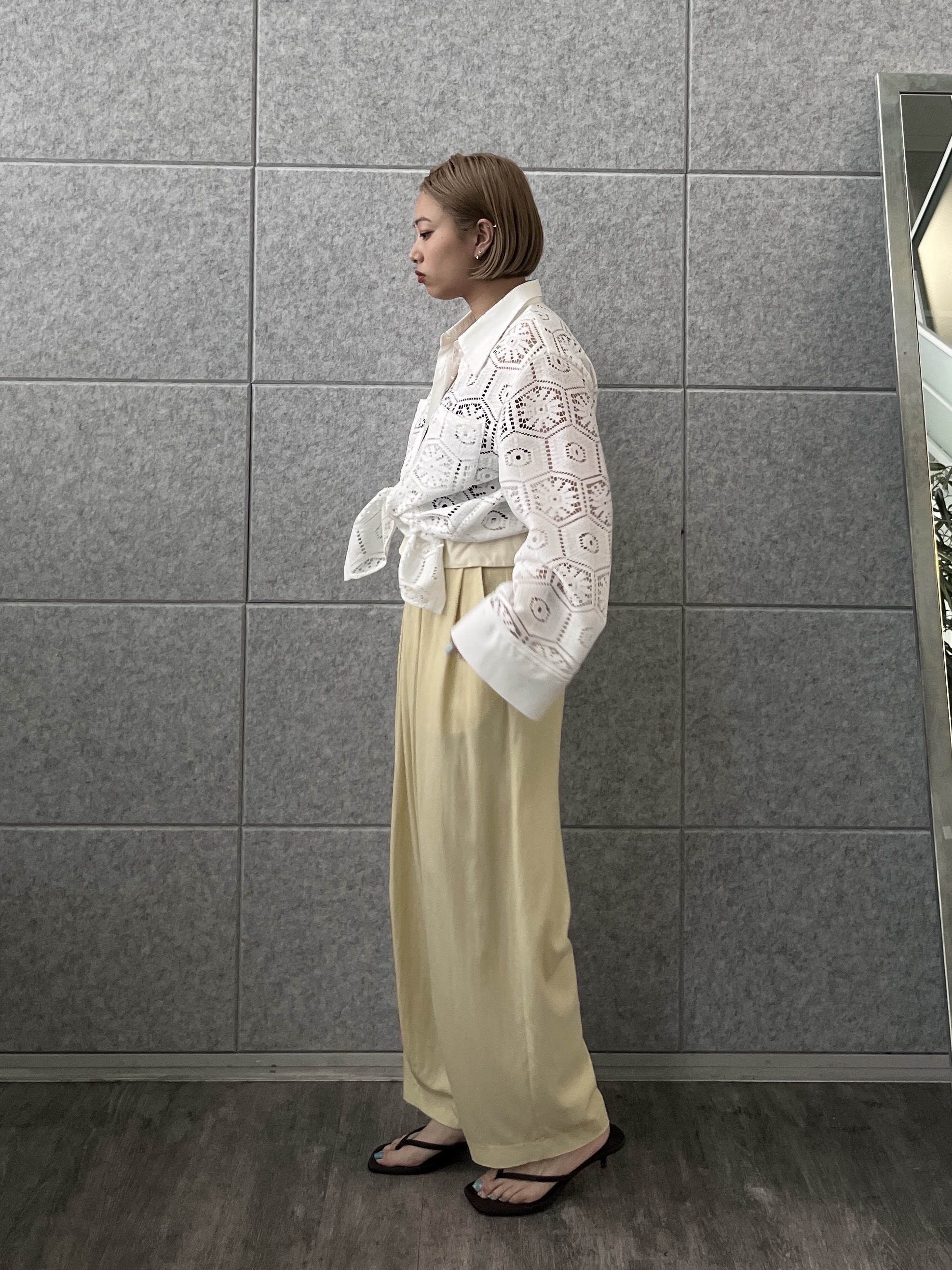Harukaさんの「INDIVI｜ターンアップイージーパンツ」を使ったコーディネート
