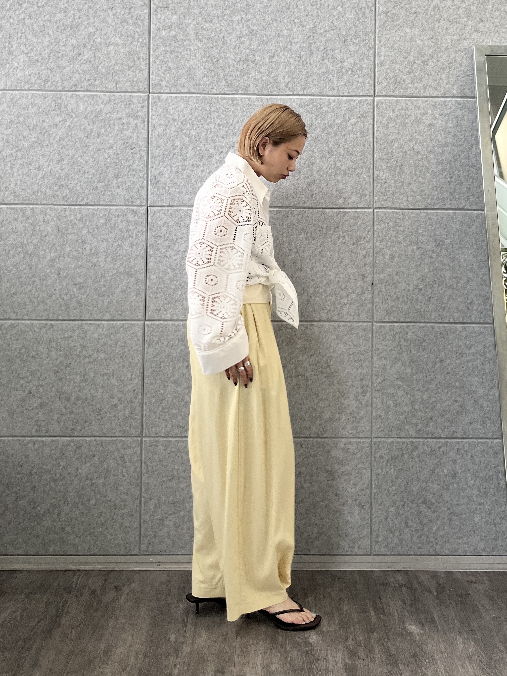 Harukaさんの「INDIVI｜ターンアップイージーパンツ」を使ったコーディネート