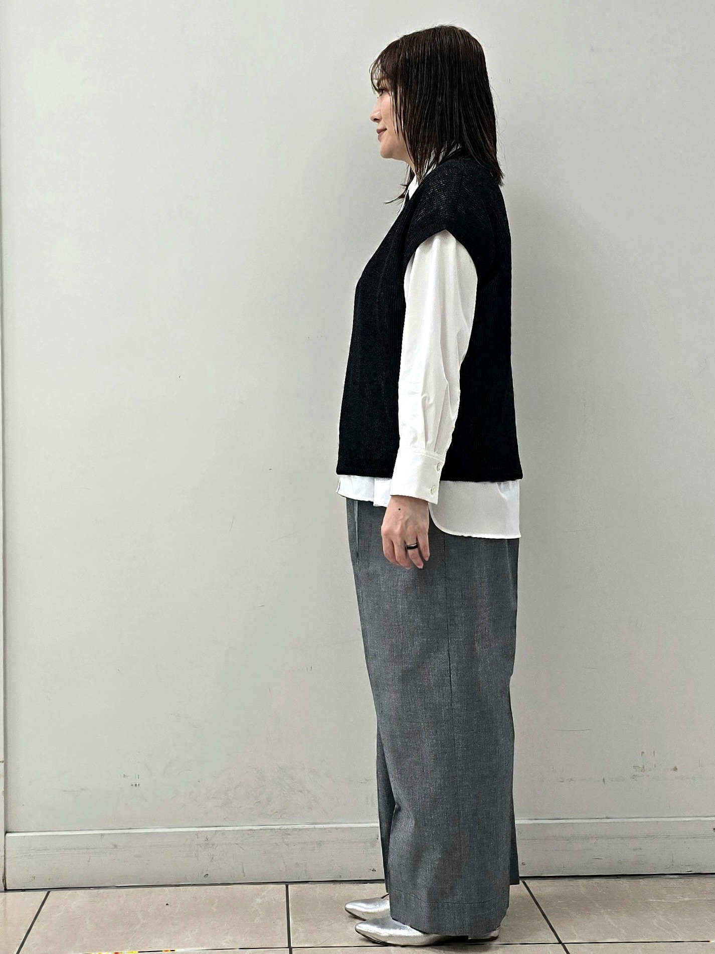 fkeさんの「Reflect｜【レイヤードにおすすめ◎】畦編みフレンチスリーブトップス」を使ったコーディネート