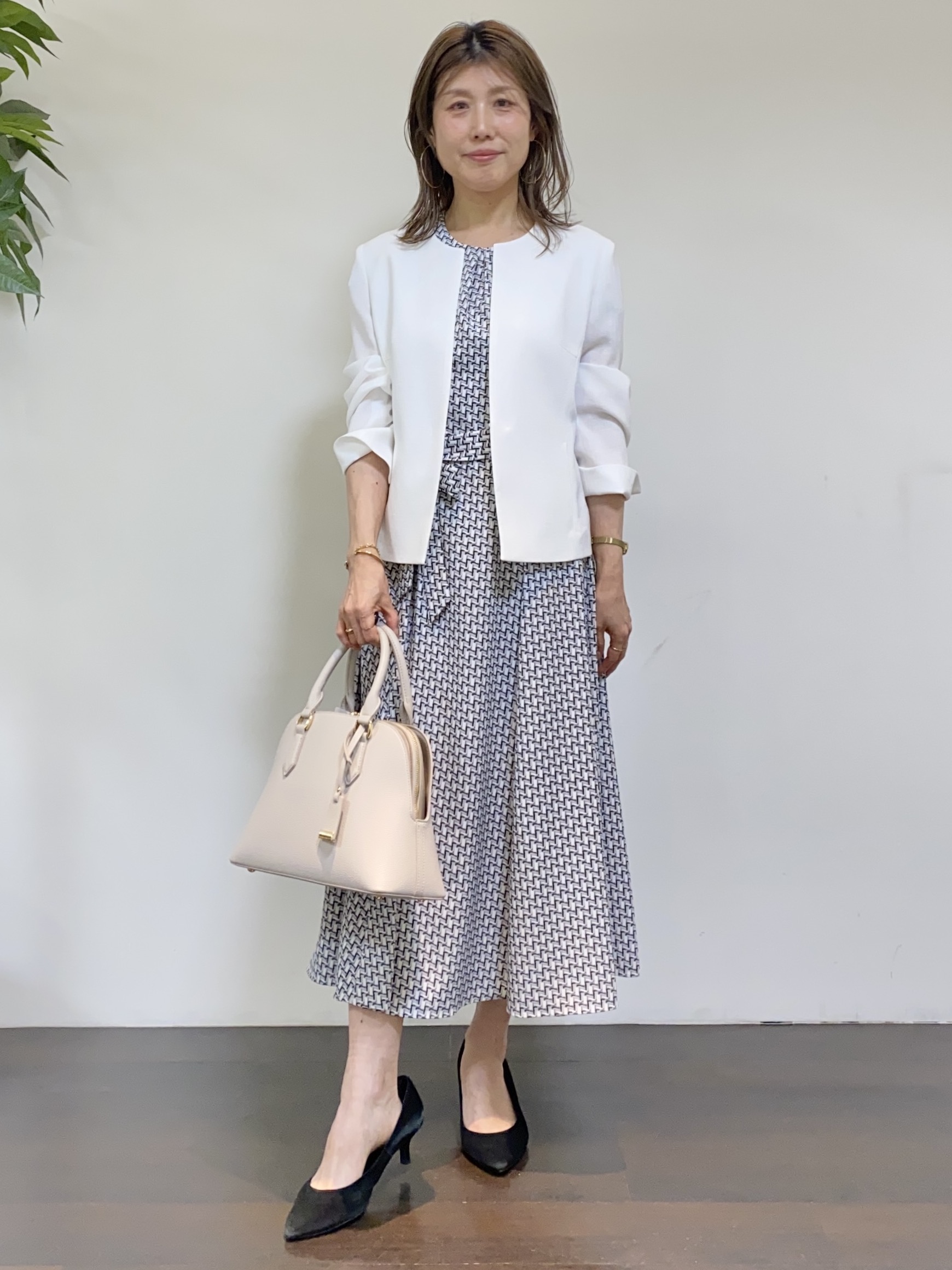tomoさんの「UNTITLED｜【清涼感/洗える】ミニマルシルエットジャケット」を使ったコーディネート
