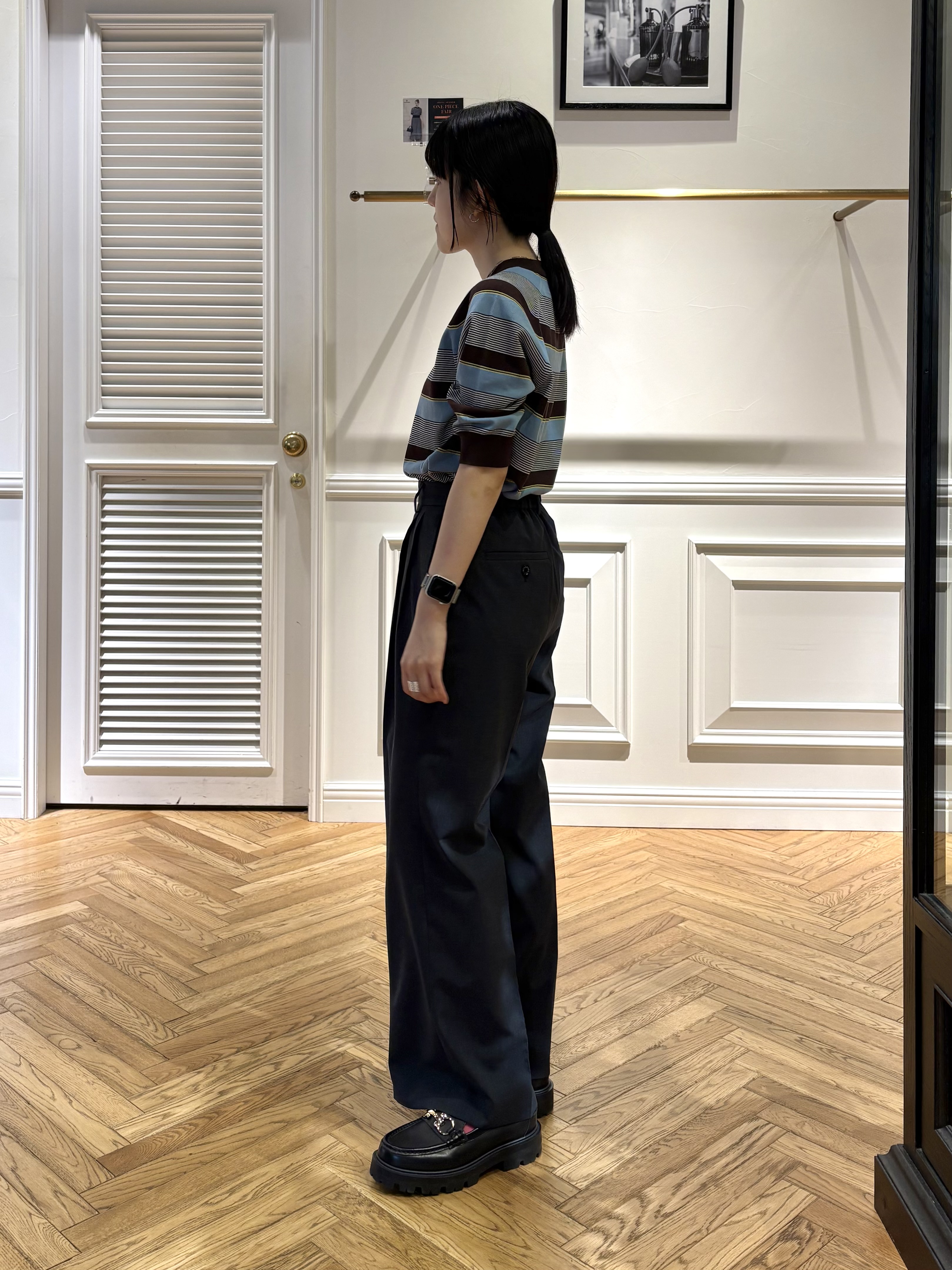 cocoさんの「DRESSTERIOR｜【otonaMUSE5月号掲載】コットンシルクマルチボーダーニット」を使ったコーディネート