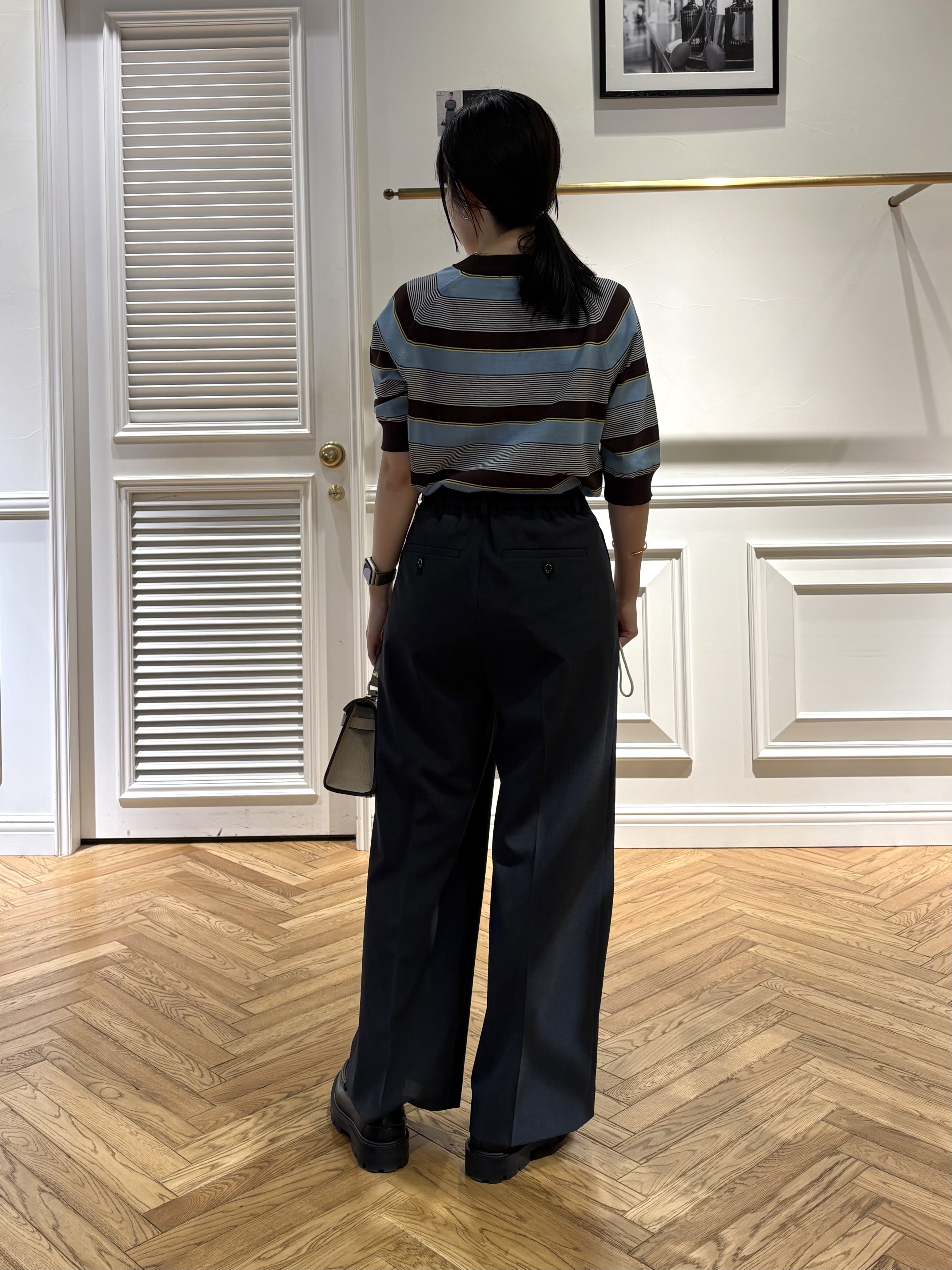cocoさんの「DRESSTERIOR｜【otonaMUSE5月号掲載】コットンシルクマルチボーダーニット」を使ったコーディネート