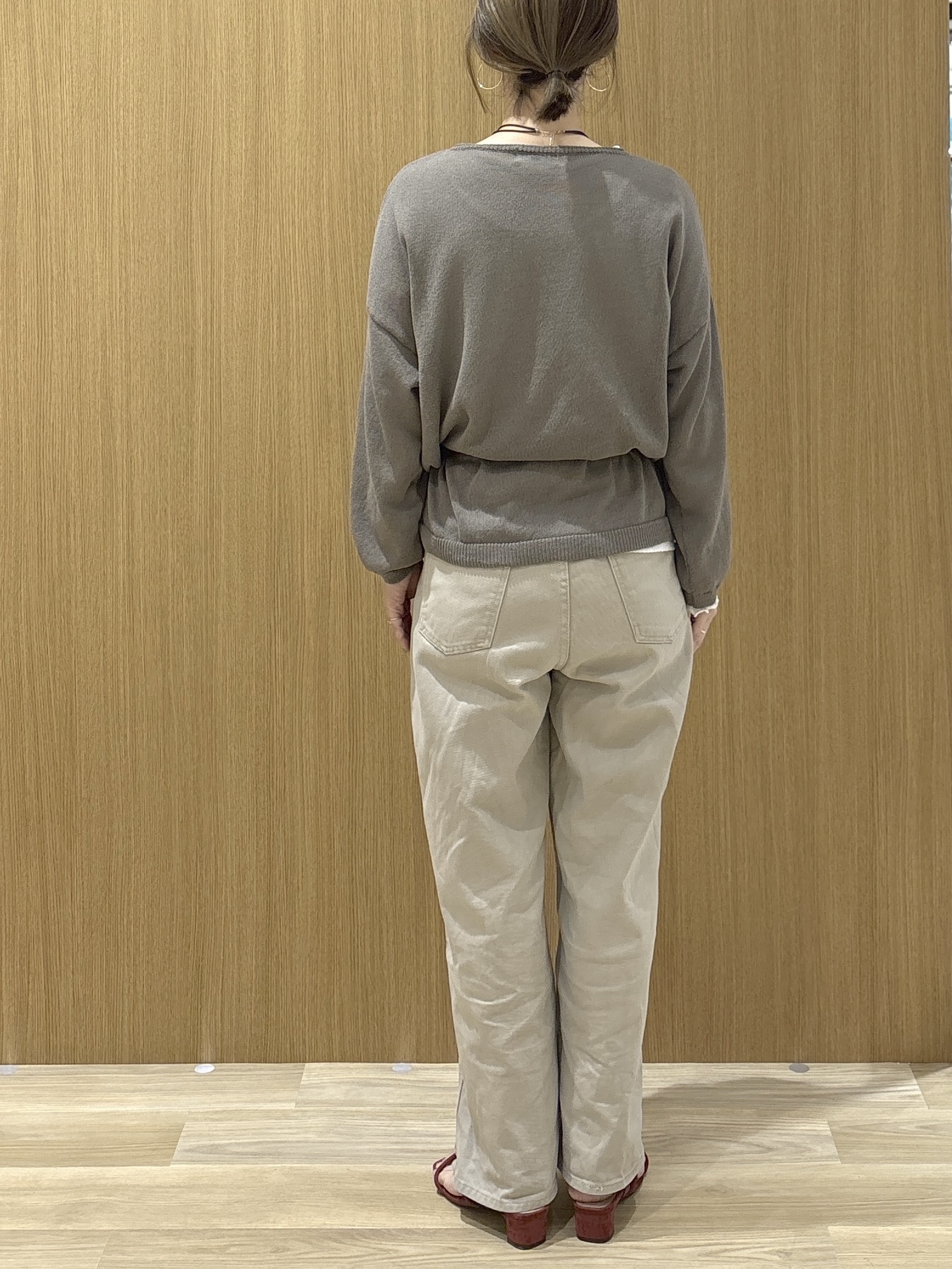 たけねぇさんの「OPAQUE.CLIP｜麻混リラクシーニット【洗濯機OK】」を使ったコーディネート