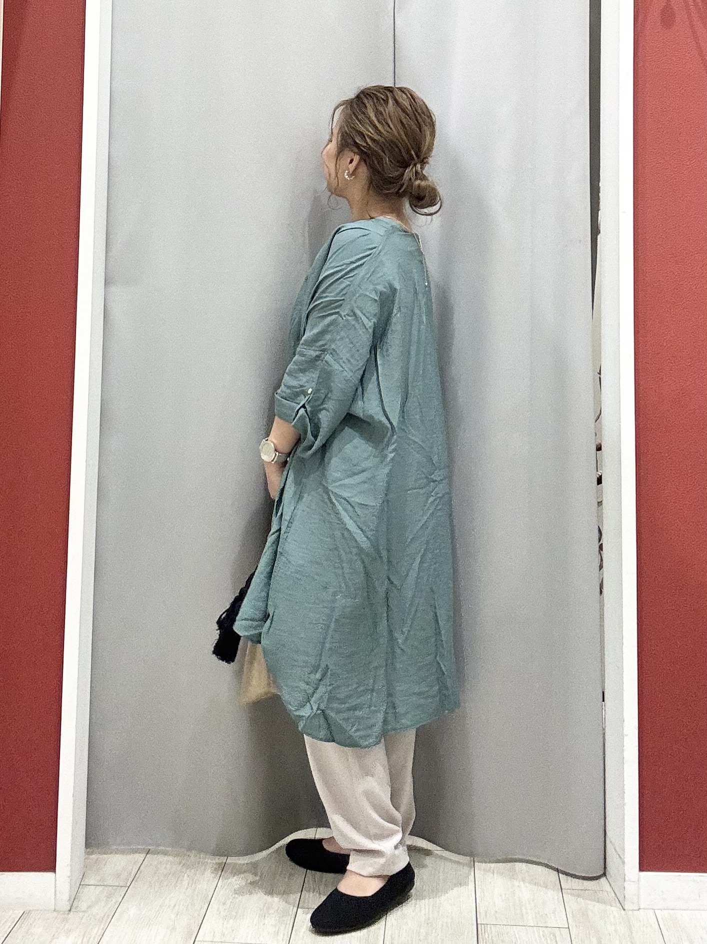 shioさんの「SHOO･LA･RUE｜【ひんやり/S-LL/洗濯機可】体型カバー叶える 大人のゆるドルマンチュニック」を使ったコーディネート