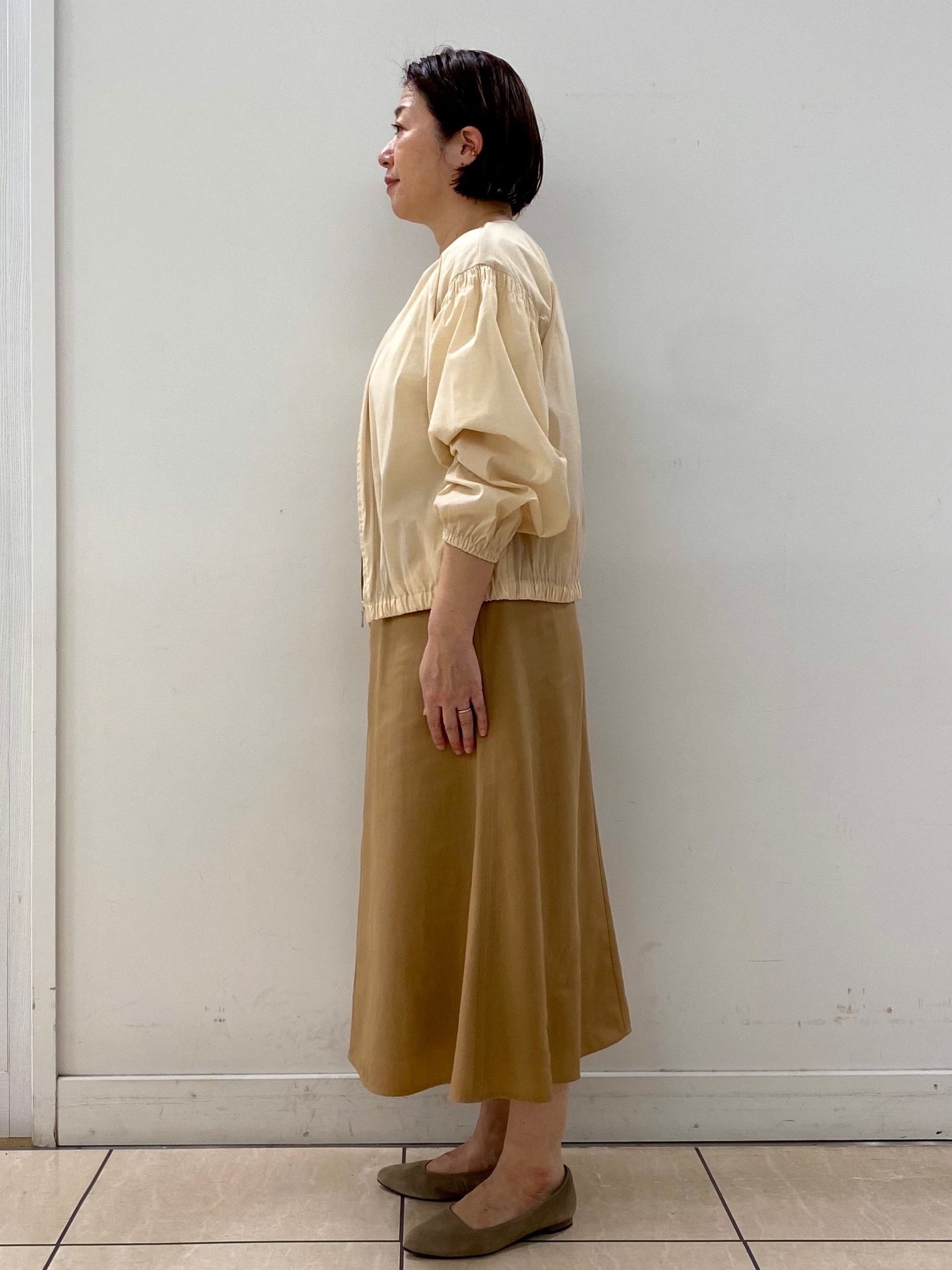 ksmさんの「Reflect｜フロントファスナーシアーブルゾン」を使ったコーディネート