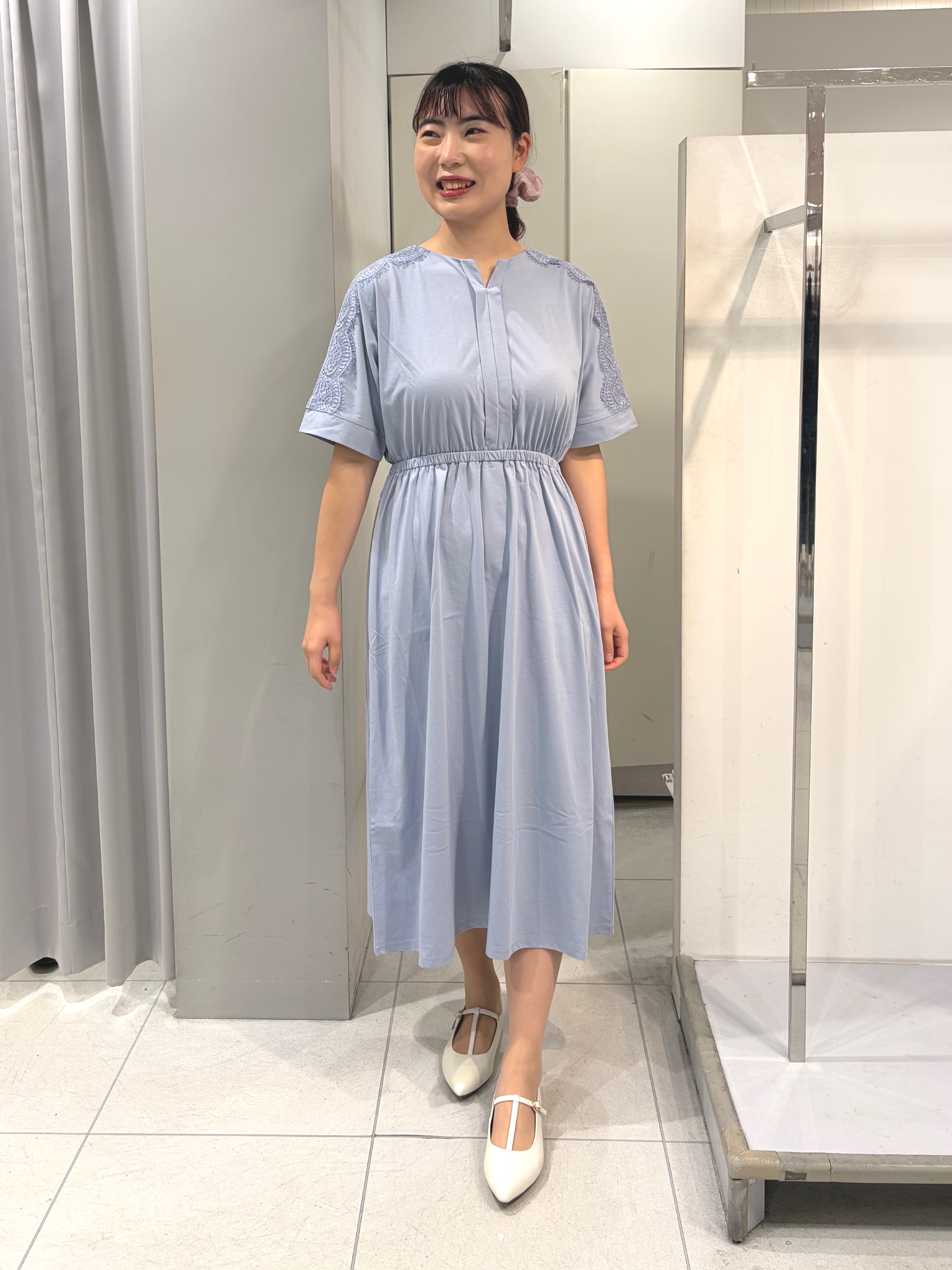 AZUSAさんの「Reflect｜【UVカット／接触冷感】ドルマン袖ジャージワンピース」を使ったコーディネート