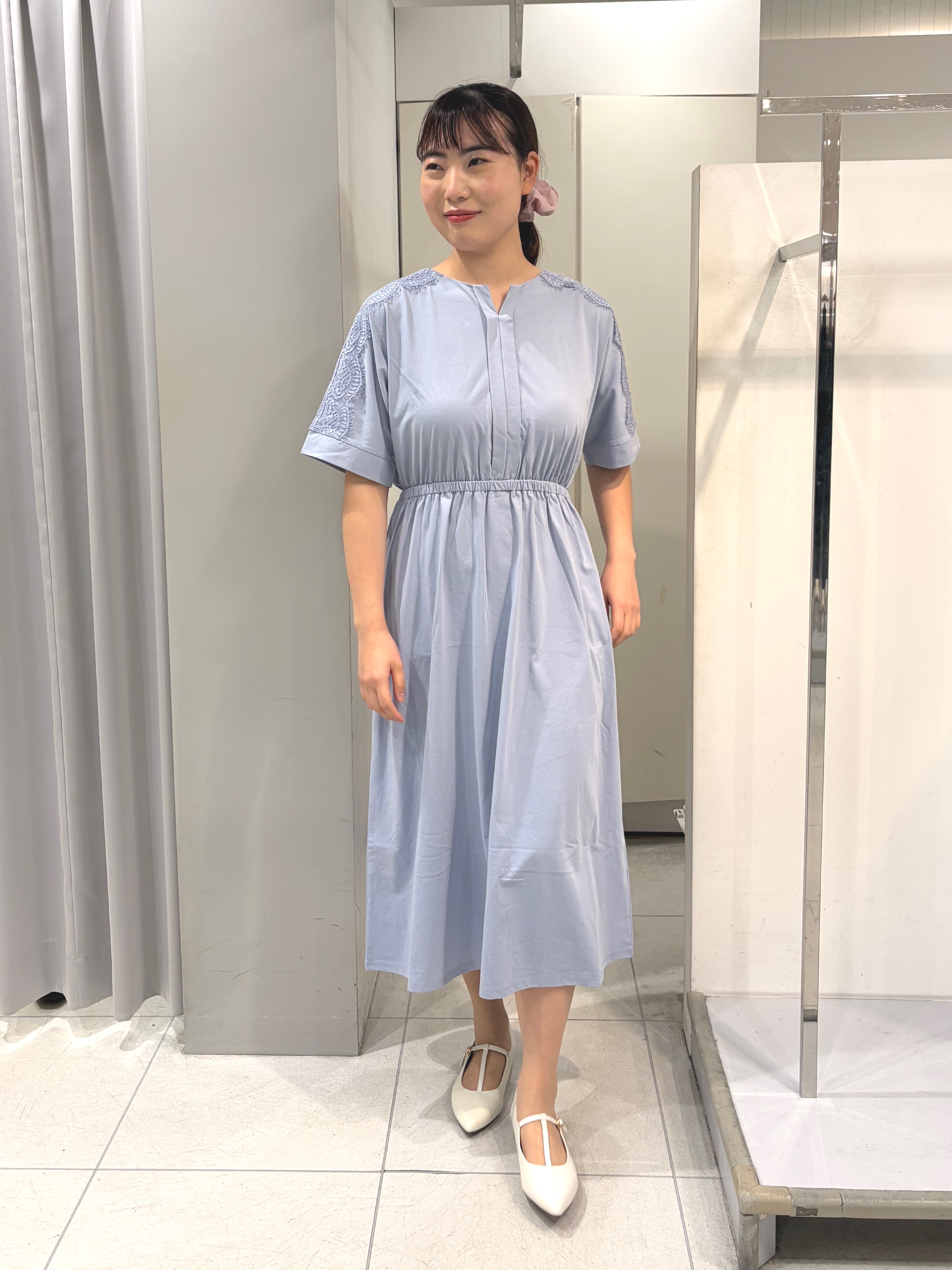 AZUSAさんの「Reflect｜【UVカット／接触冷感】ドルマン袖ジャージワンピース」を使ったコーディネート