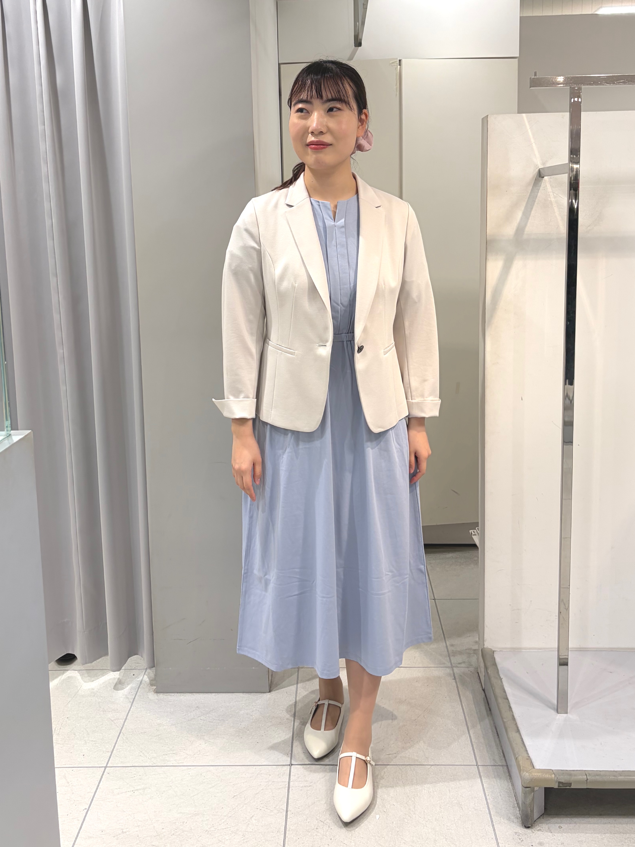 AZUSAさんの「Reflect｜【UVカット／接触冷感】ドルマン袖ジャージワンピース」を使ったコーディネート