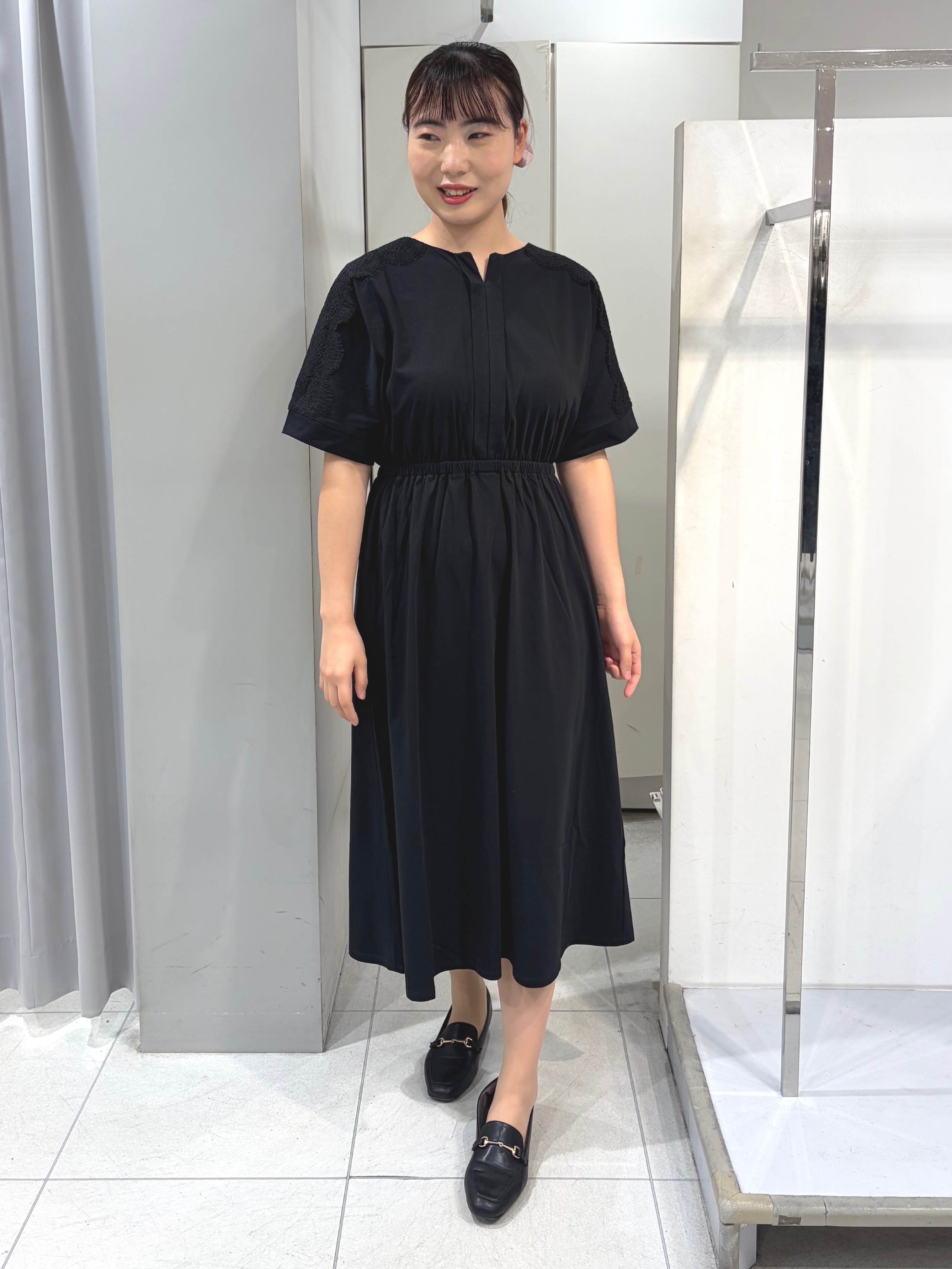 AZUSAさんの「Reflect｜【UVカット／接触冷感】ドルマン袖ジャージワンピース」を使ったコーディネート