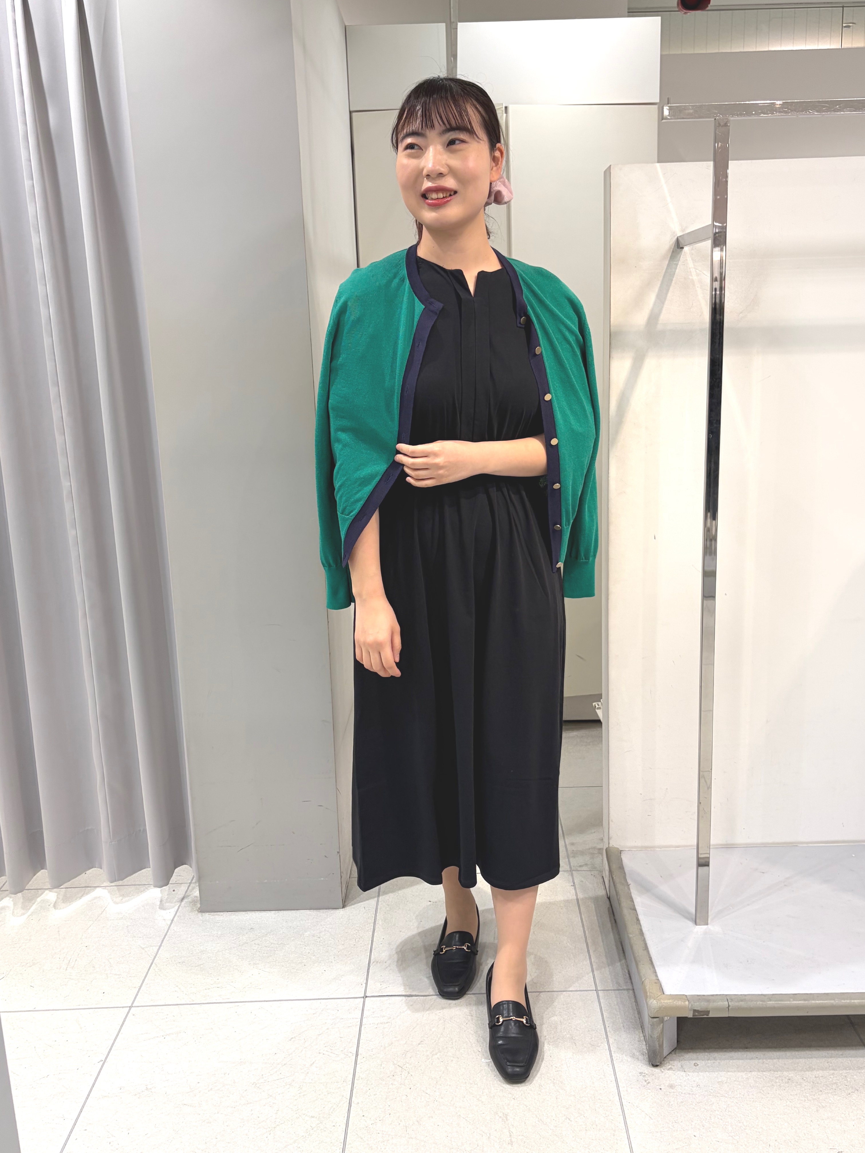 AZUSAさんの「Reflect｜【UVカット／接触冷感】ドルマン袖ジャージワンピース」を使ったコーディネート