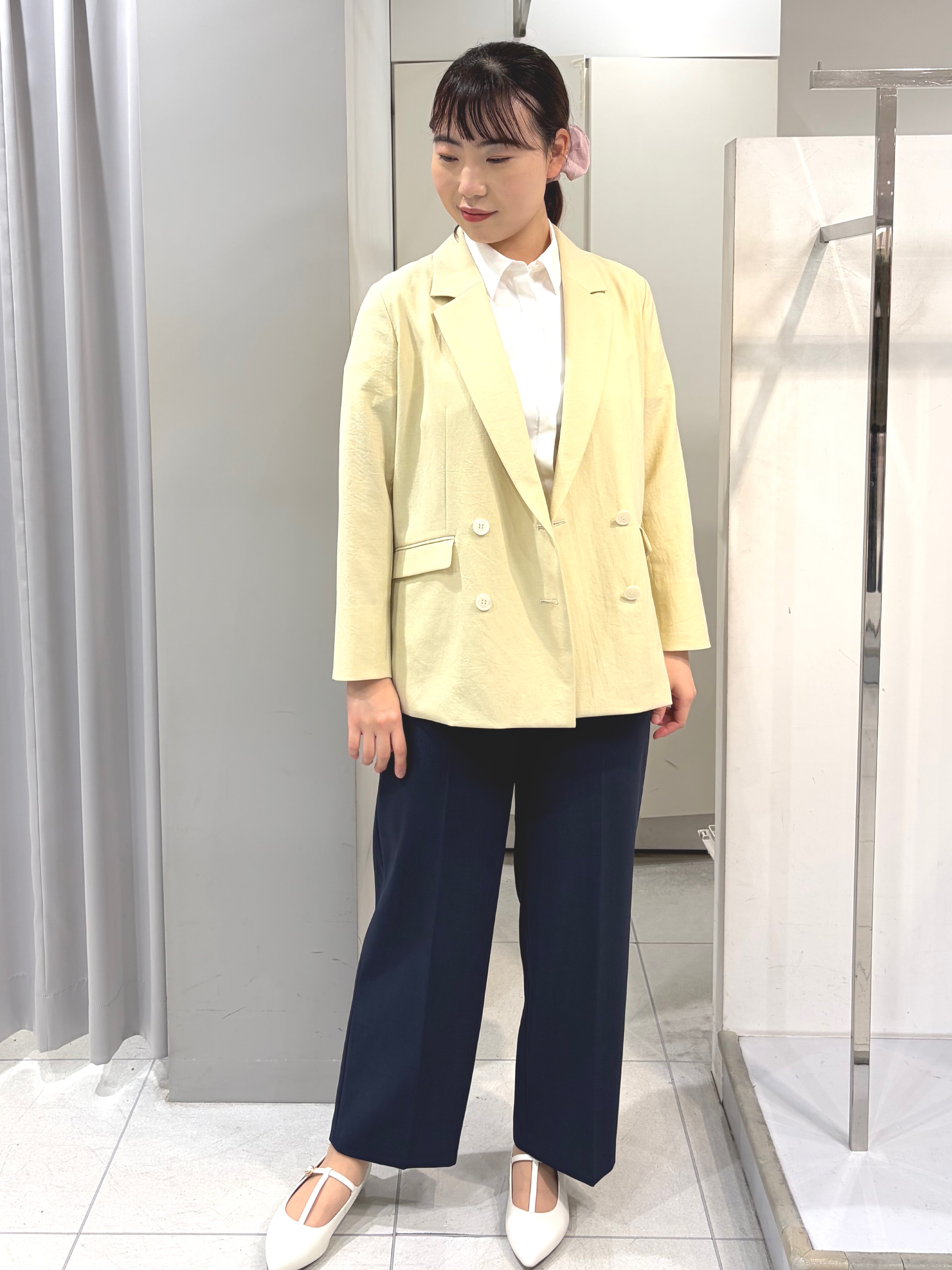 AZUSAさんの「Reflect｜コットンリネンテーラードジャケット」を使ったコーディネート
