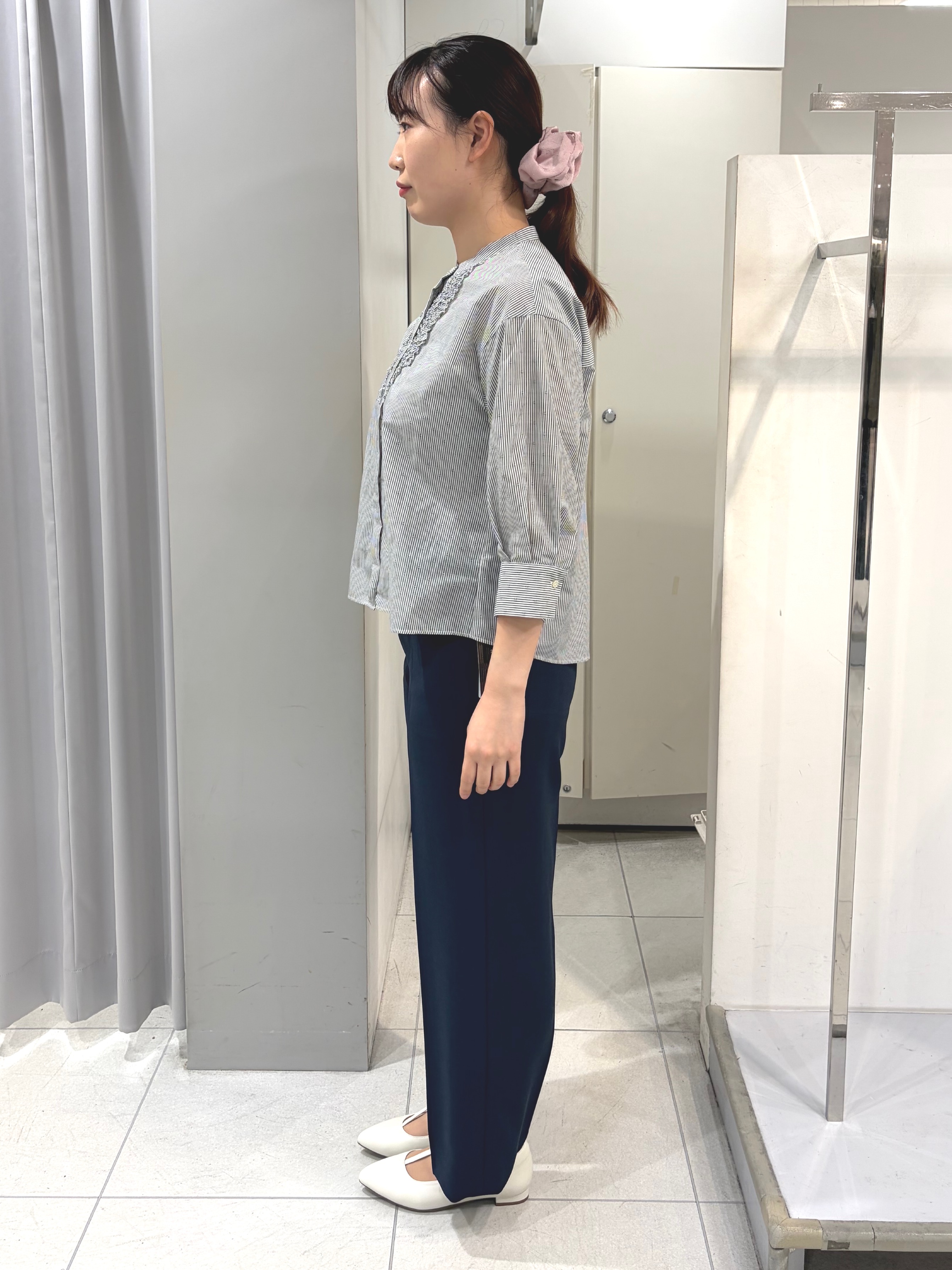 AZUSAさんの「Reflect｜【接触冷感】八分袖フロントフリルブラウス」を使ったコーディネート