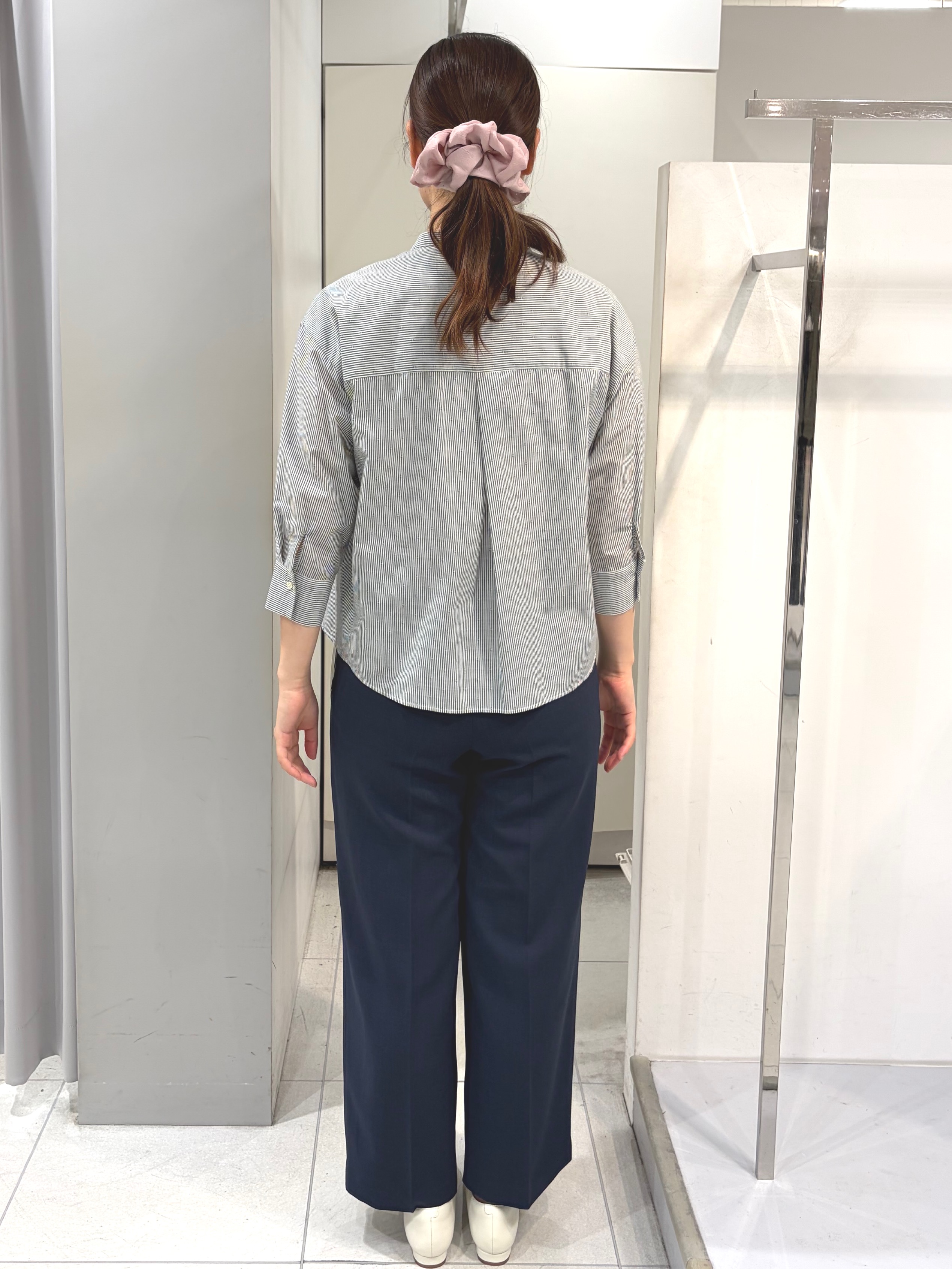 AZUSAさんの「Reflect｜【接触冷感】八分袖フロントフリルブラウス」を使ったコーディネート