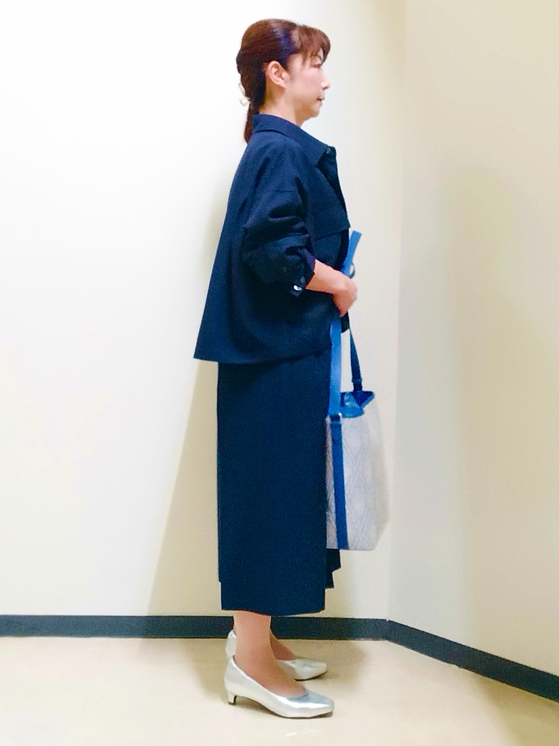 花さんの「Reflect｜リネンライクシャツブルゾン」を使ったコーディネート