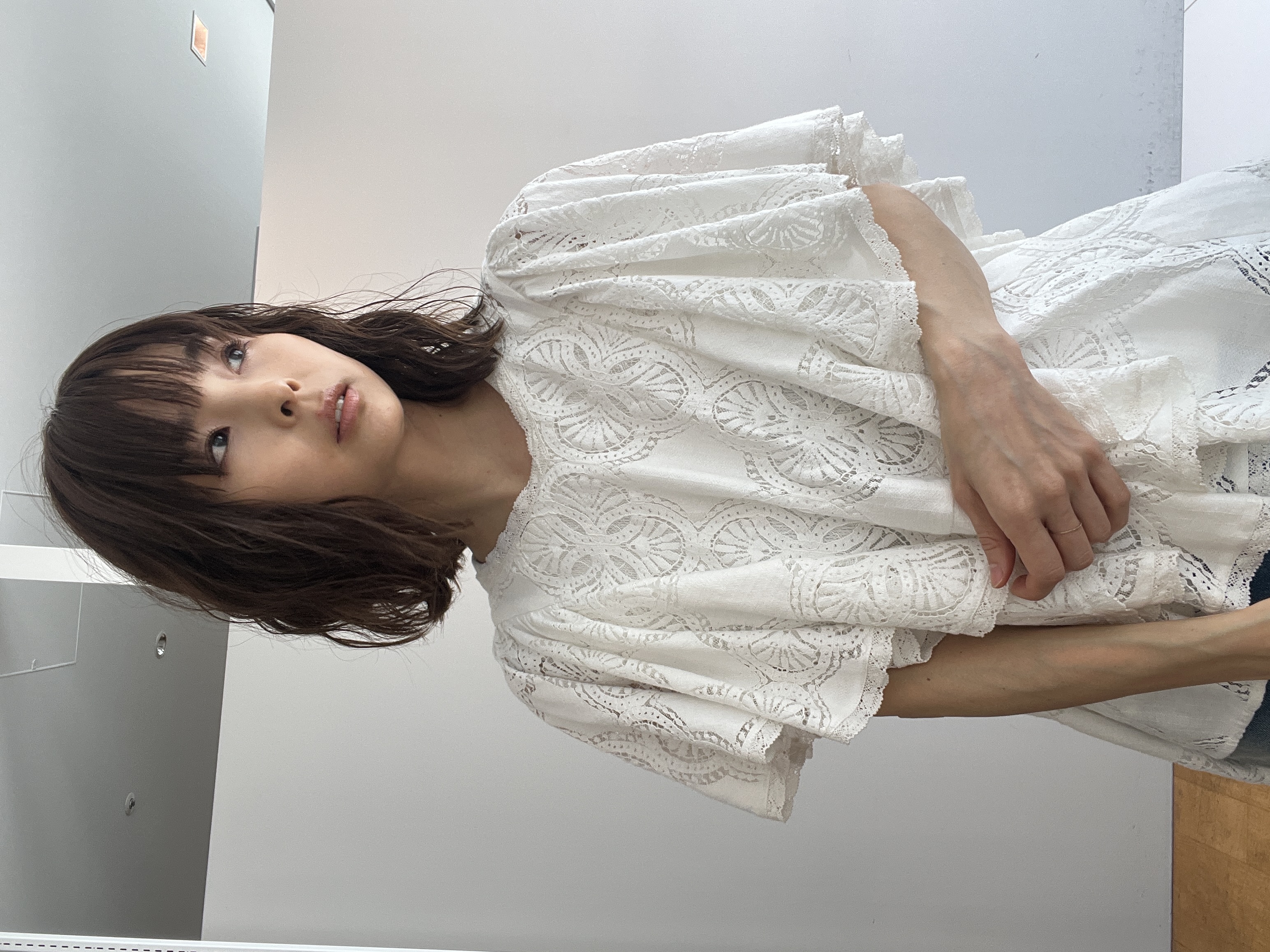 misaさんの「DRESSTERIOR｜ラッセルレース ブラウス」を使ったコーディネート