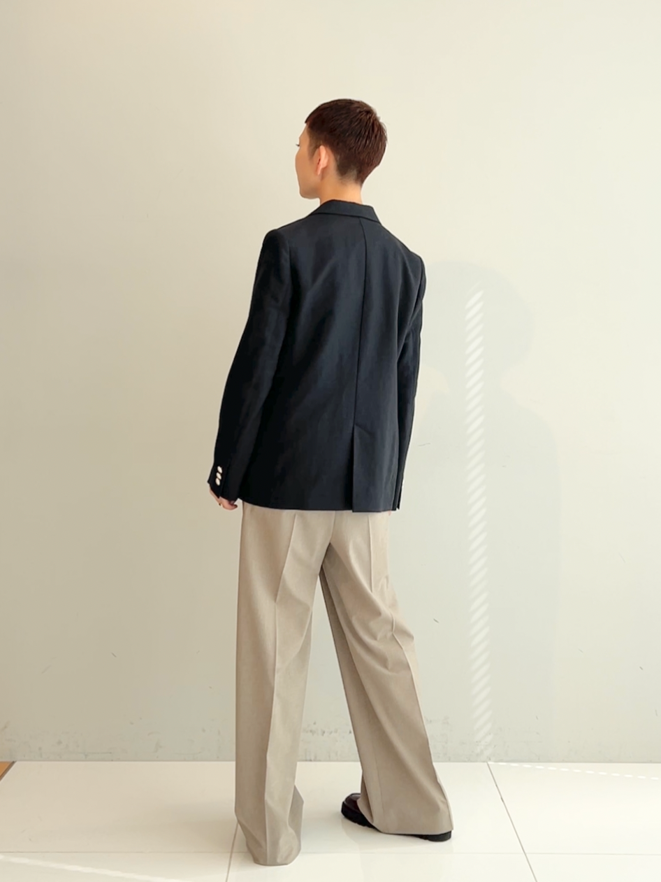 OCHIAIさんの「DRESSTERIOR｜【セットアップ可】リネンブレンドダブルブレストジャケット」を使ったコーディネート