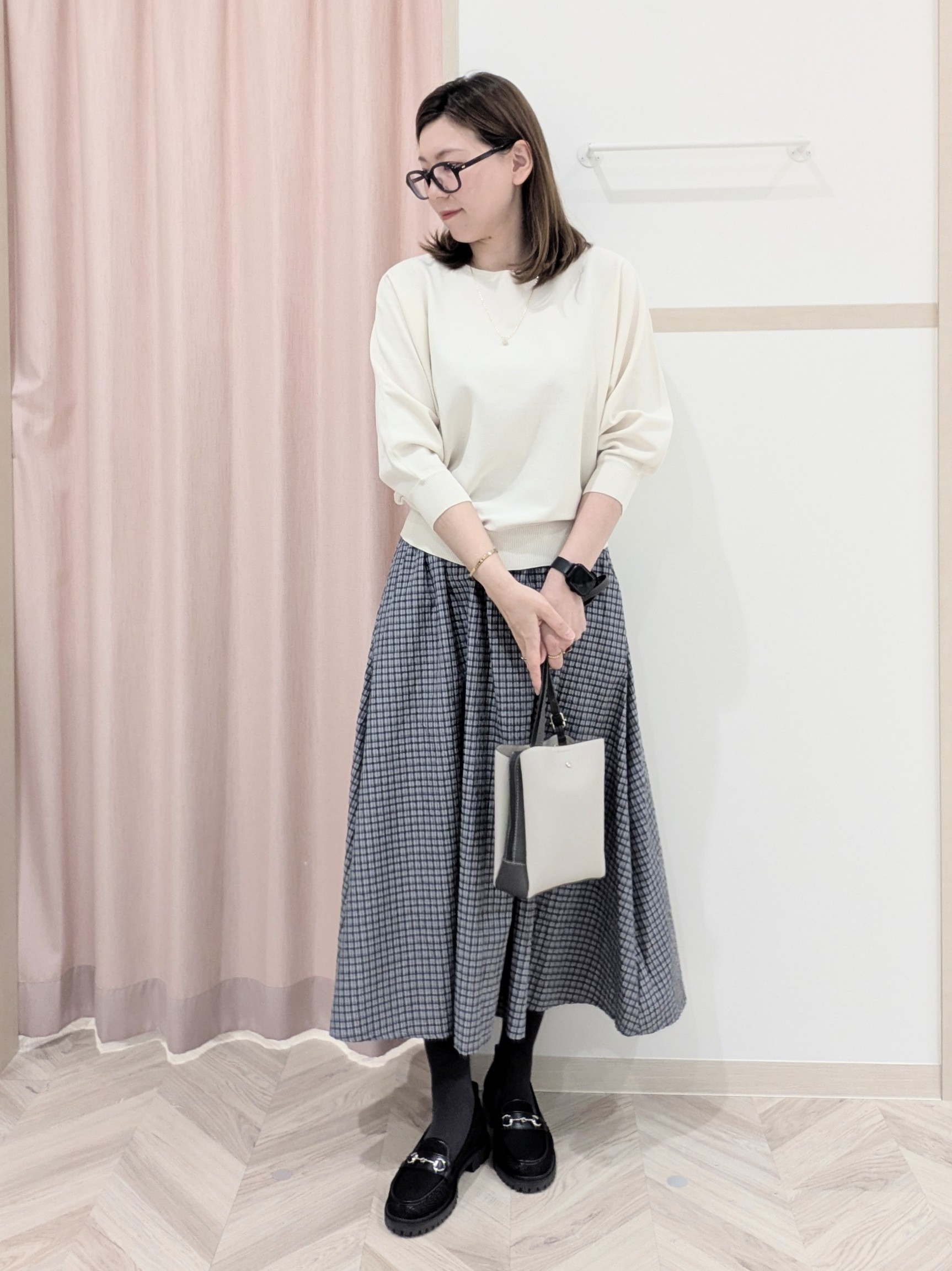 miyuさんの「SHOO･LA･RUE｜【S-LL】スタイルアップを叶える　大人のドロストブルゾン」を使ったコーディネート