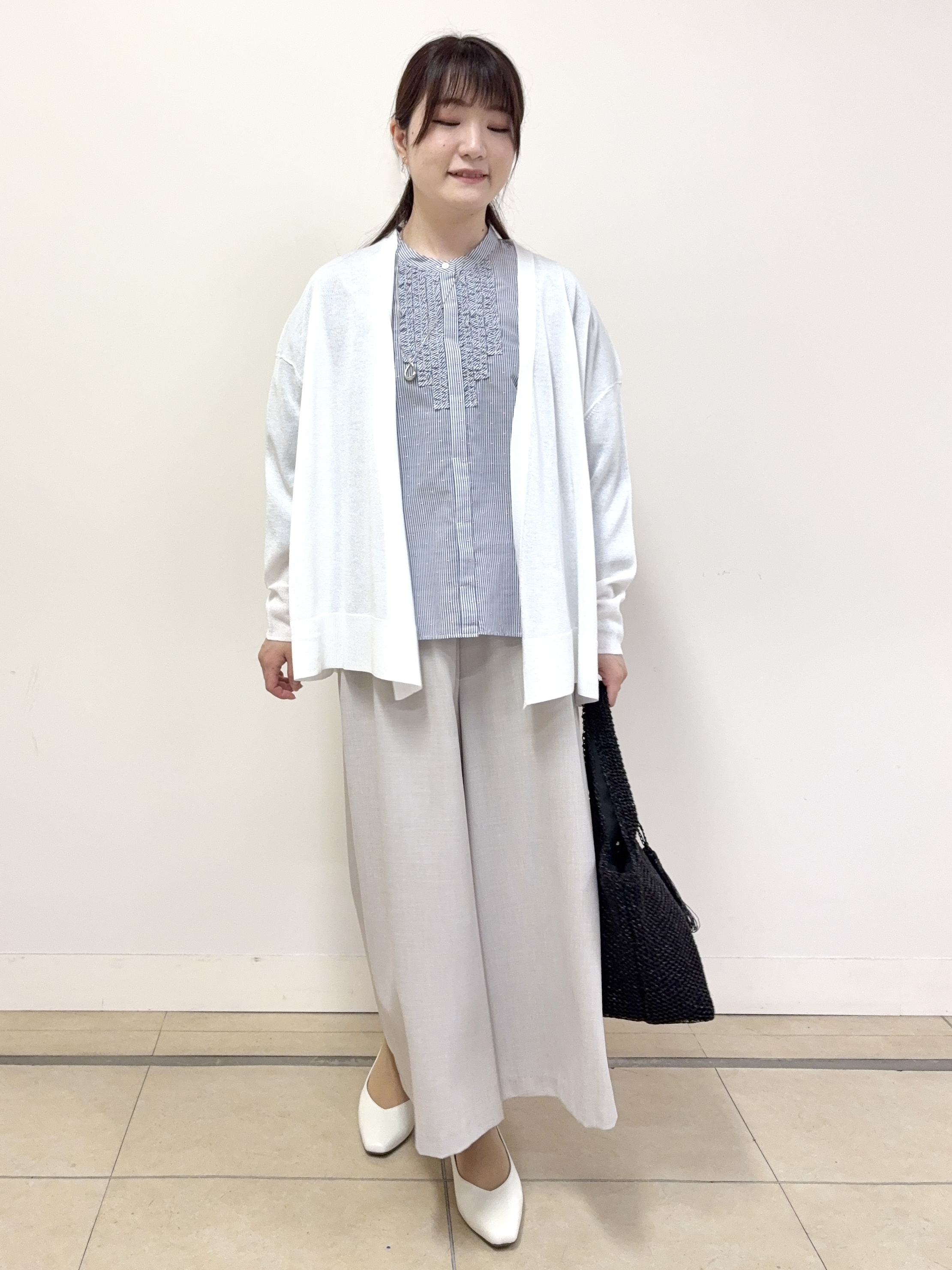 mikiさんの「Reflect｜【冷房対策に◎】すっきり見え着流しカーディガン」を使ったコーディネート
