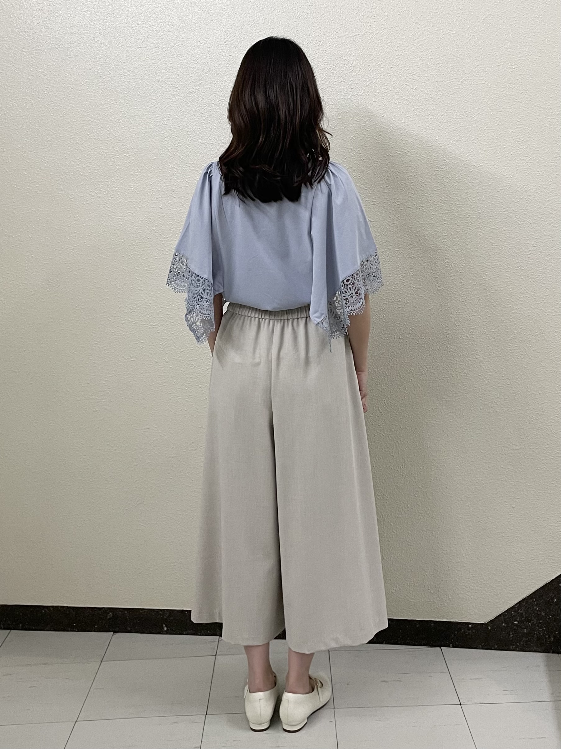 Ayaさんの「Reflect｜【UVカット／接触冷感】レーススリーブジャージカットソー」を使ったコーディネート