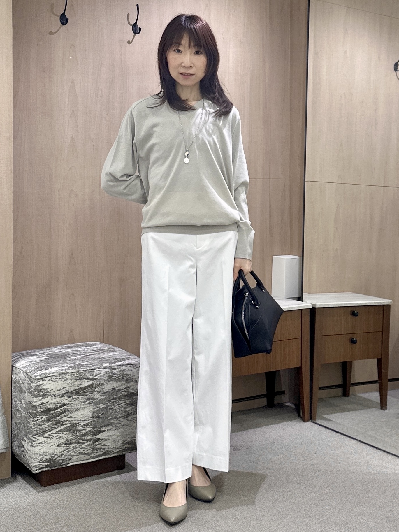 Miwaさんの「UNTITLED｜【セットアップ可/UV/接触冷感】エアリーテーラードジャケット」を使ったコーディネート