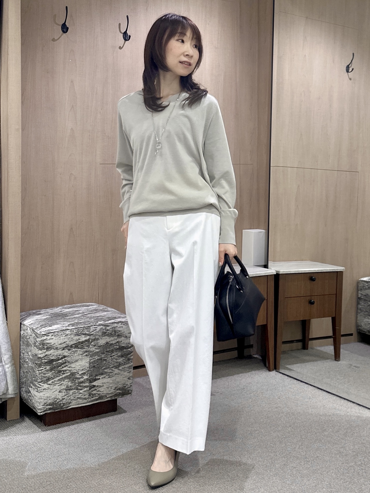 Miwaさんの「UNTITLED｜【セットアップ可/UV/接触冷感】エアリーテーラードジャケット」を使ったコーディネート