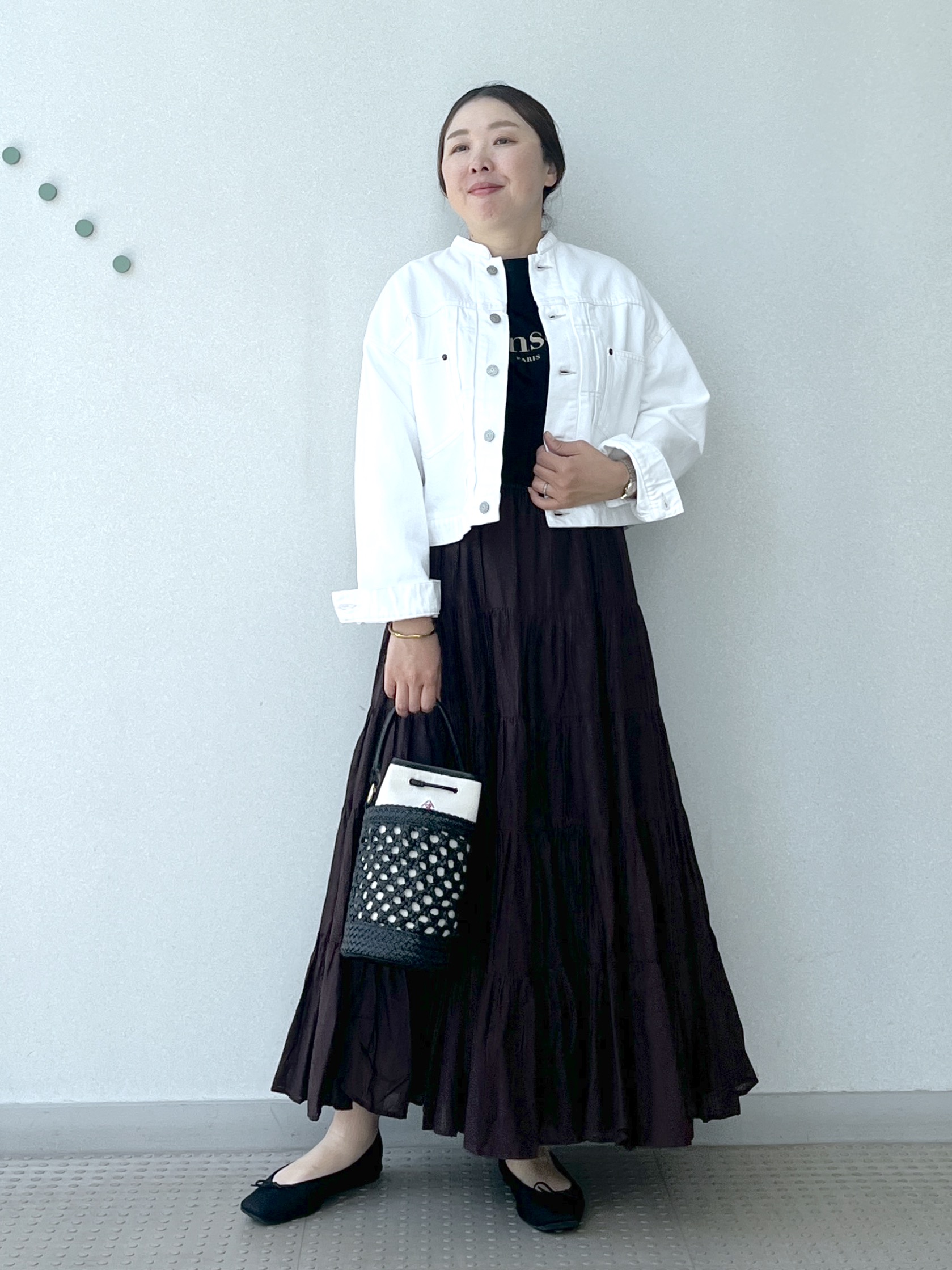Soeさんの「DRESSTERIOR｜【ウォッシャブル】バンドカラー ホワイトＧジャン」を使ったコーディネート