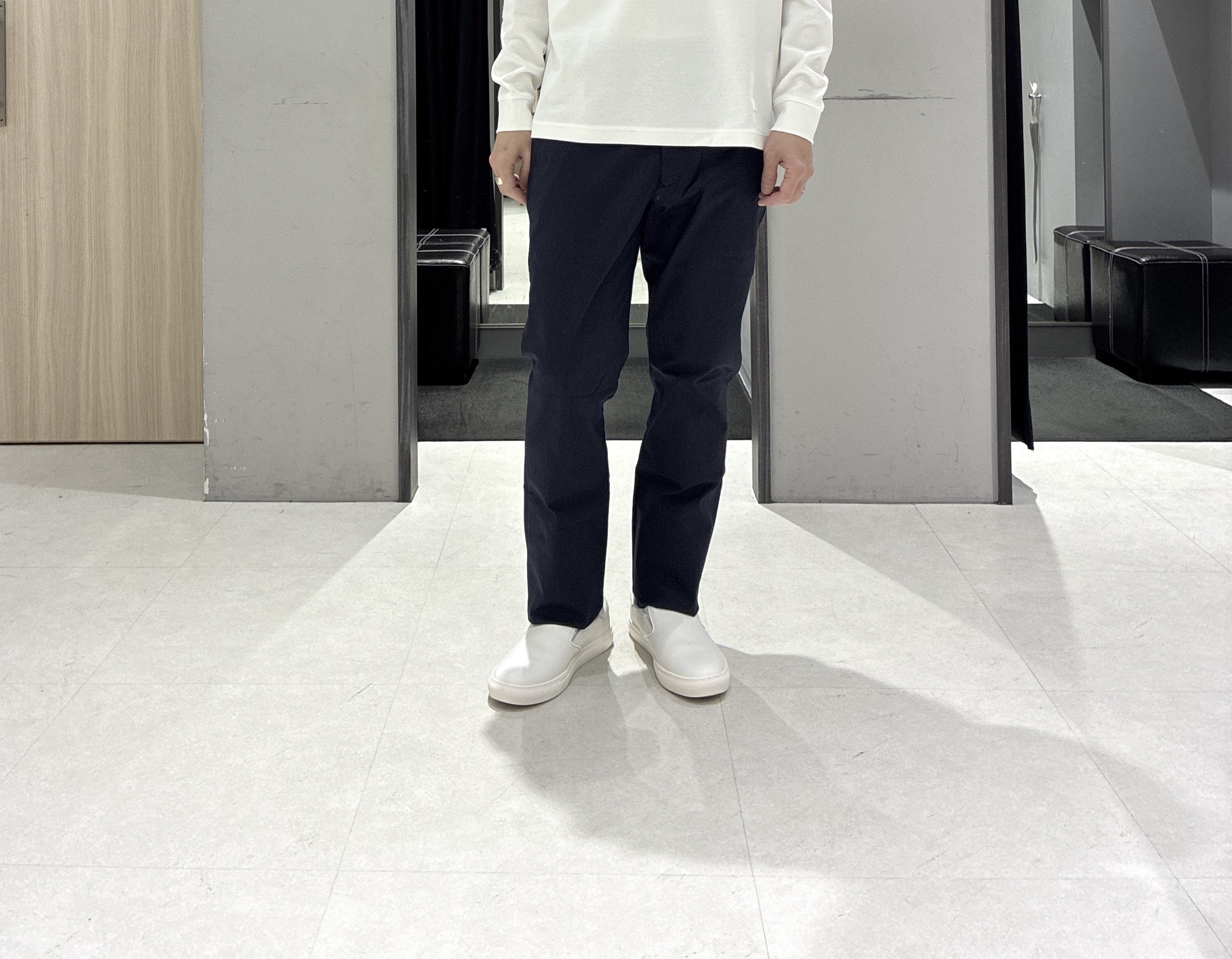 わいずみさんの「TAKEO KIKUCHI｜【抗菌防臭】COOL DOTS（R）ドビープリント ジャケット」を使ったコーディネート