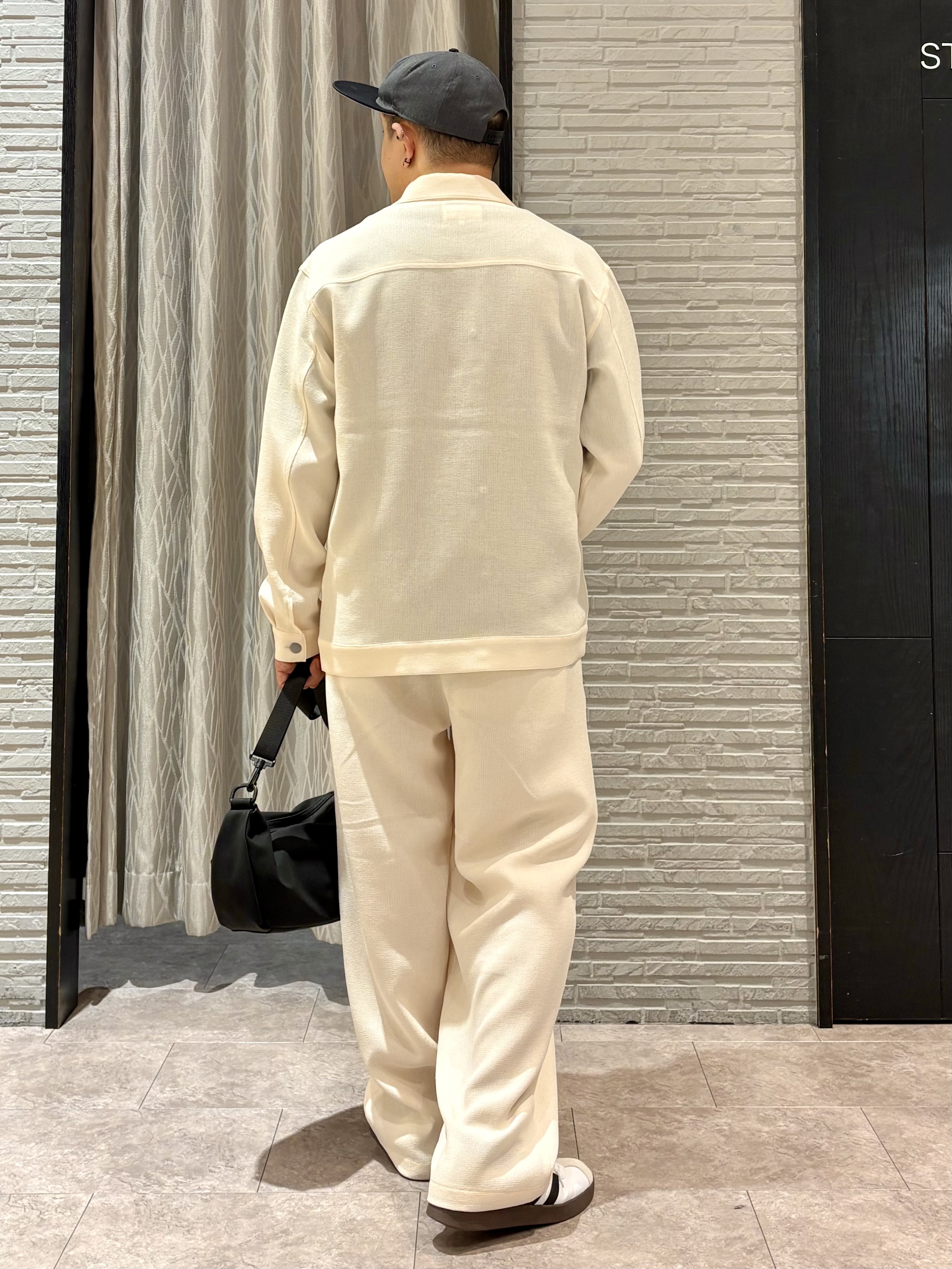 Pーyamaさんの「THE SHOP TK｜パナマメッシュ シャツブルゾン 洗濯機OK／セットアップ可」を使ったコーディネート