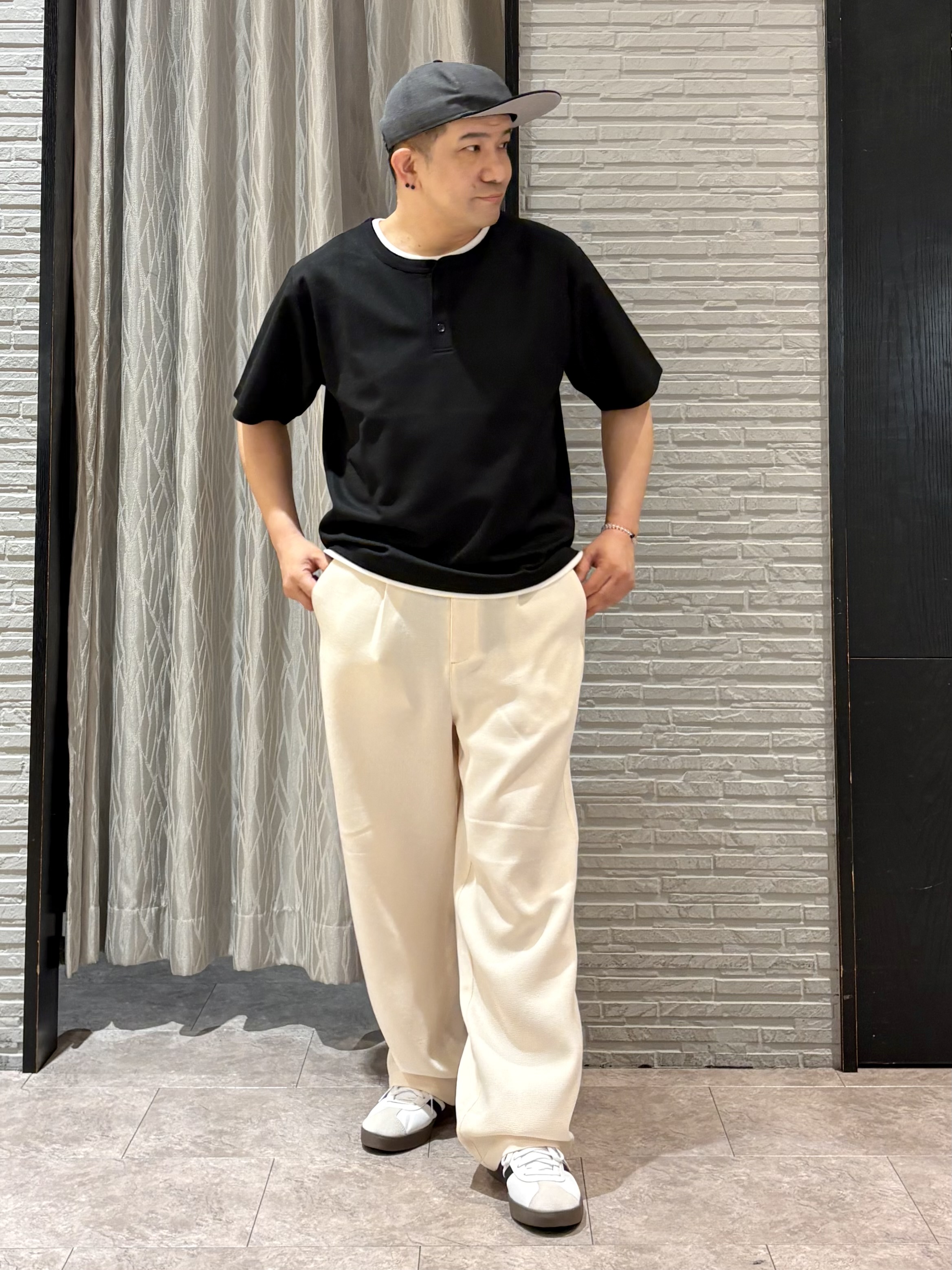 Pーyamaさんの「THE SHOP TK｜パナマメッシュ シャツブルゾン 洗濯機OK／セットアップ可」を使ったコーディネート