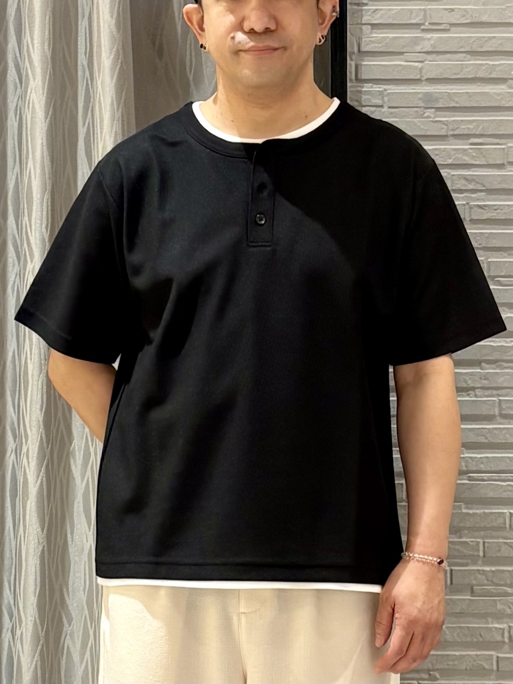 Pーyamaさんの「THE SHOP TK｜パナマメッシュ シャツブルゾン 洗濯機OK／セットアップ可」を使ったコーディネート