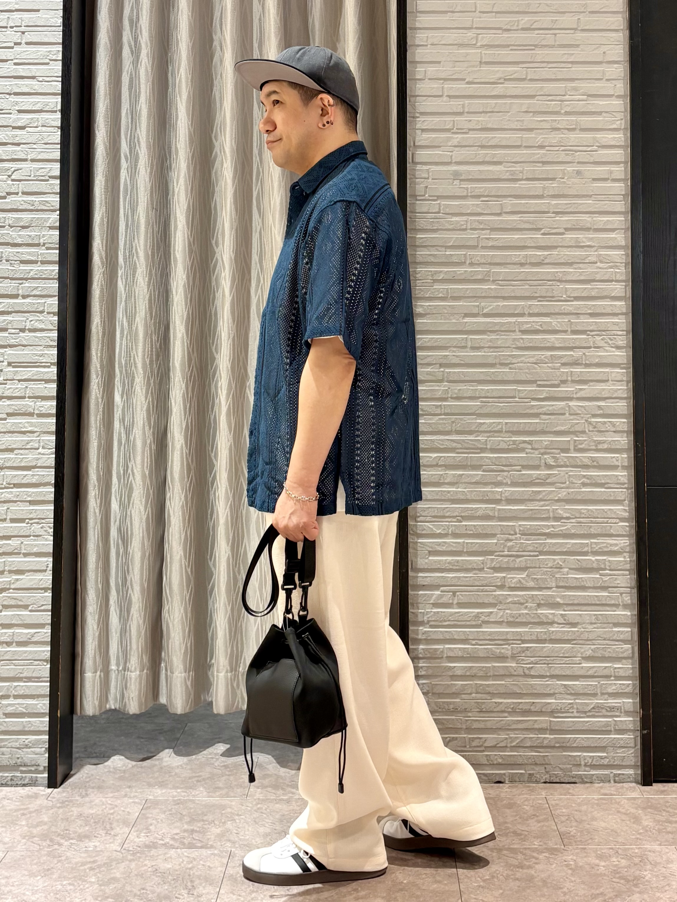 Pーyamaさんの「THE SHOP TK｜【2点セット】クラフトレース 半袖シャツ＋半袖Tシャツ」を使ったコーディネート