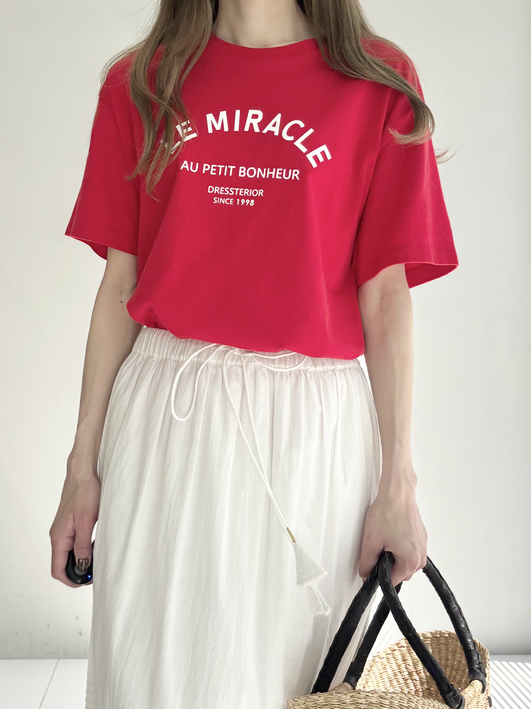 清水夏姫さんの「DRESSTERIOR｜ウォッシャブルエンブロイダリースカート」を使ったコーディネート