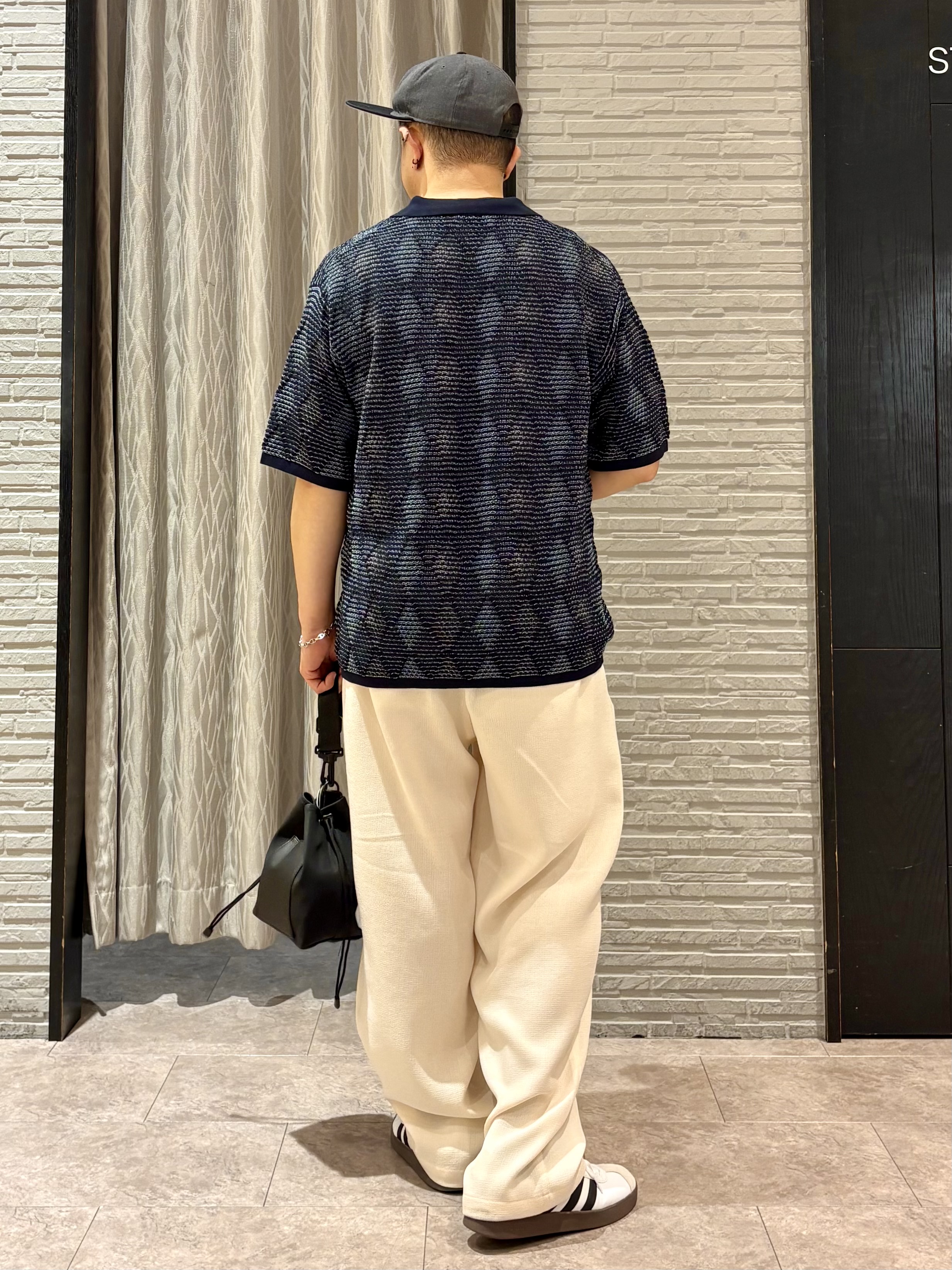 Pーyamaさんの「THE SHOP TK｜【主張しすぎない配色バランス】アーガイルメッシュポロ半袖Tシャツ 洗濯機OK」を使ったコーディネート