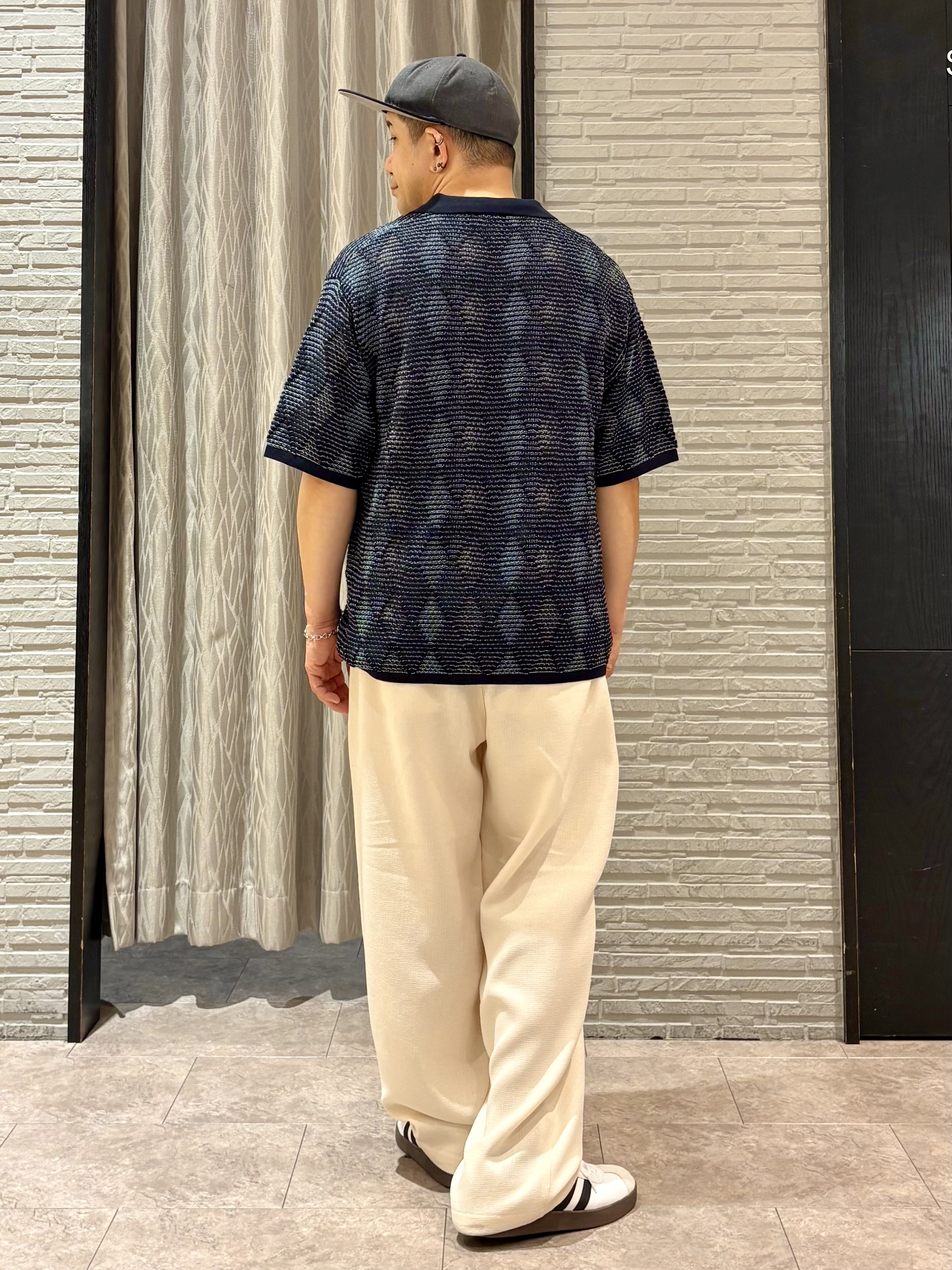 Pーyamaさんの「THE SHOP TK｜【主張しすぎない配色バランス】アーガイルメッシュポロ半袖Tシャツ 洗濯機OK」を使ったコーディネート